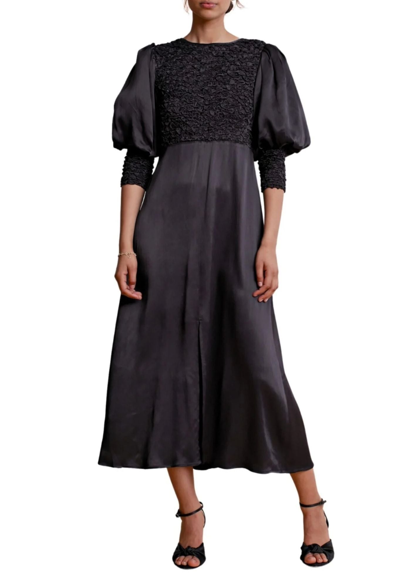 BYTIMO - Crepe Satin Midi Dress