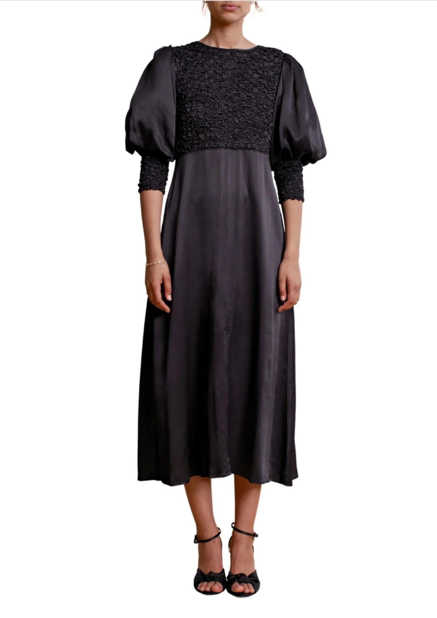 BYTIMO - Crepe Satin Midi Dress