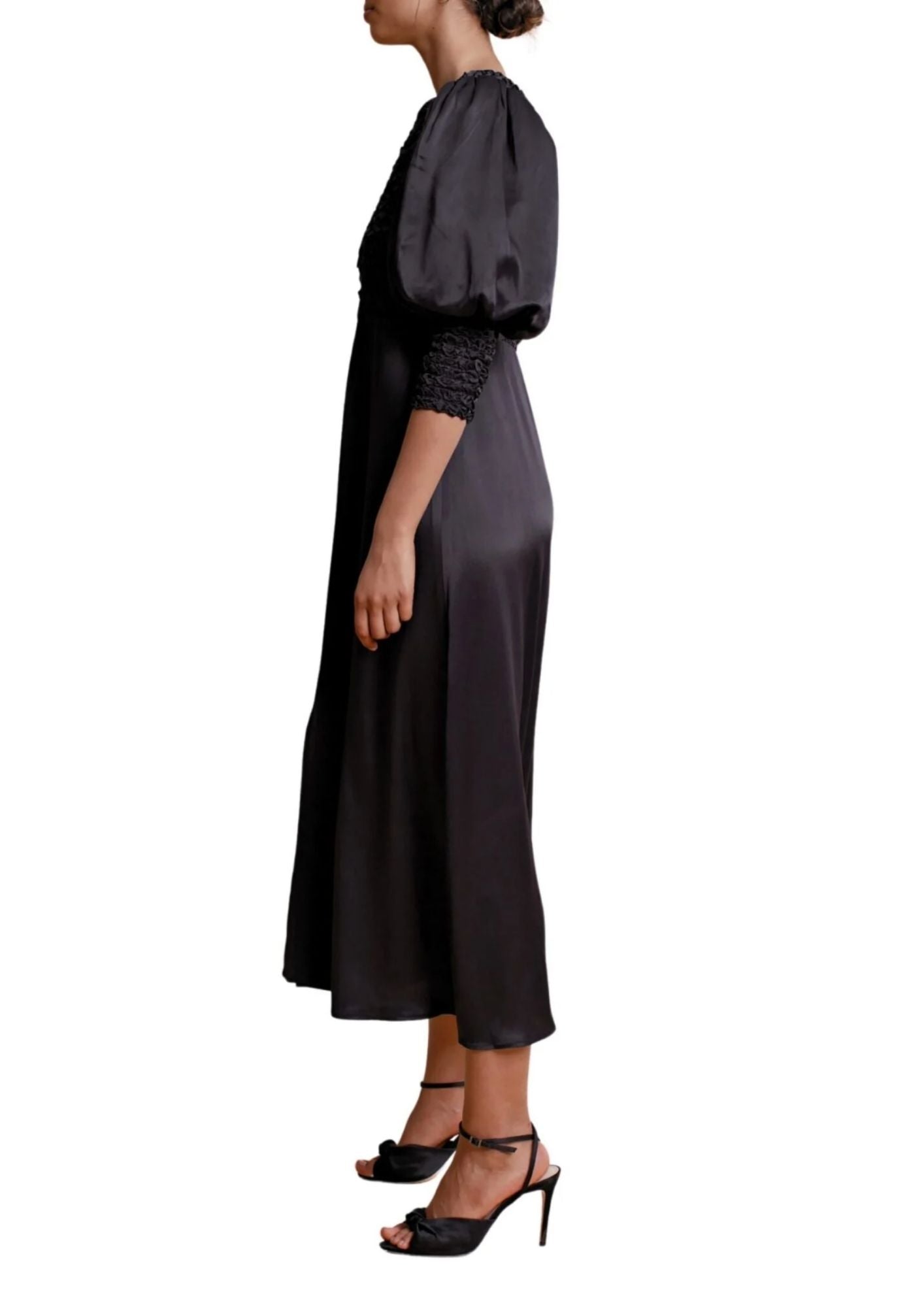 BYTIMO - Crepe Satin Midi Dress