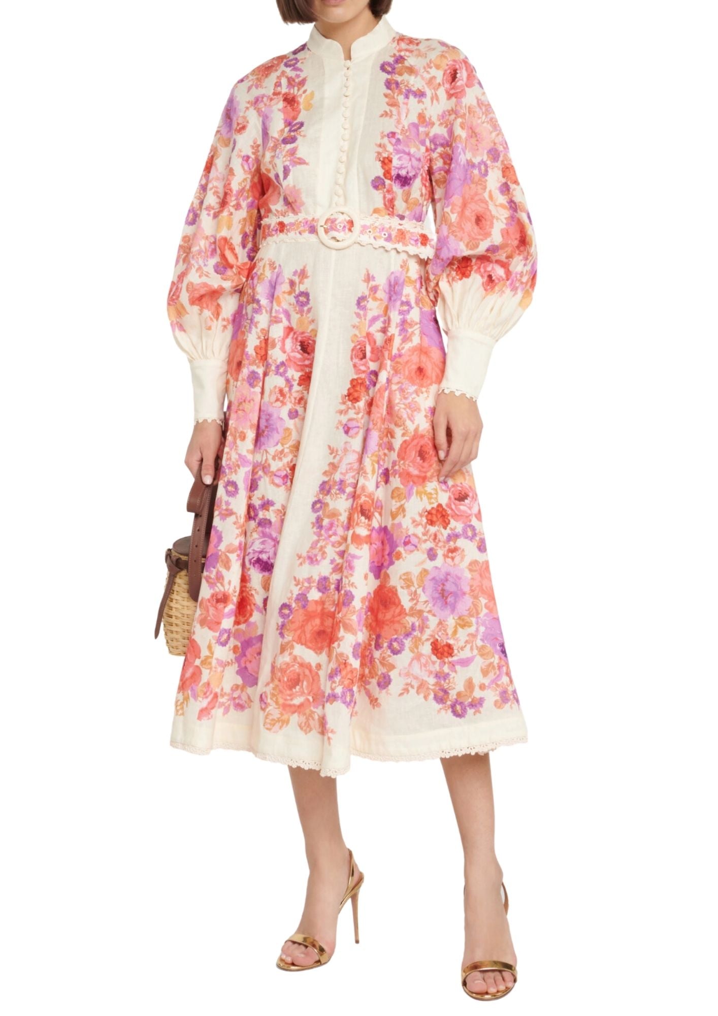 ZIMMERMANN - Raie Floral Midi Dress