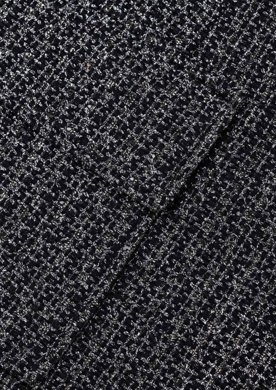 SELF-PORTRAIT - Metallic Boucle Mini Skirt
