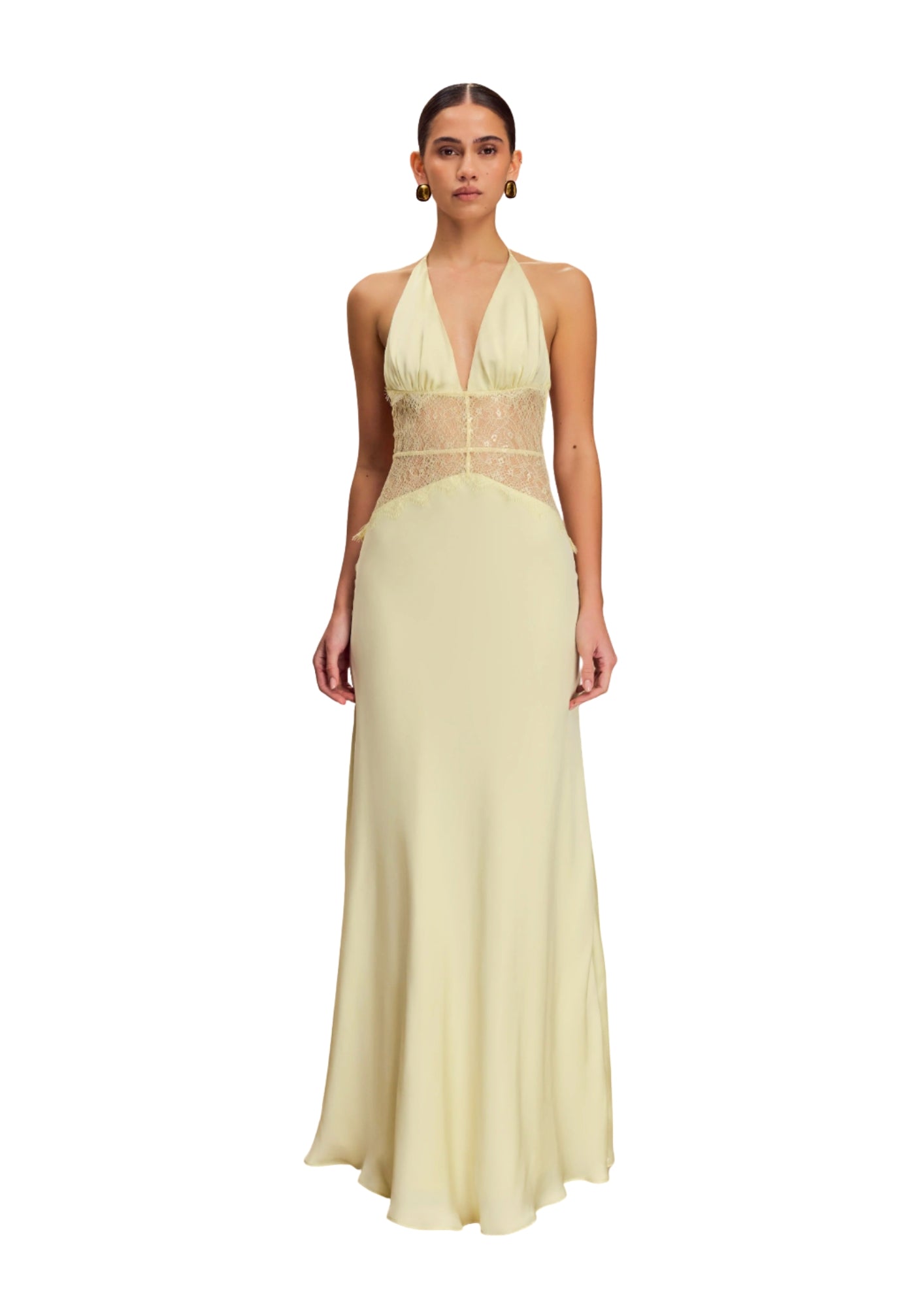 MESHKI - Dinah Lace And Satin Maxi Dress