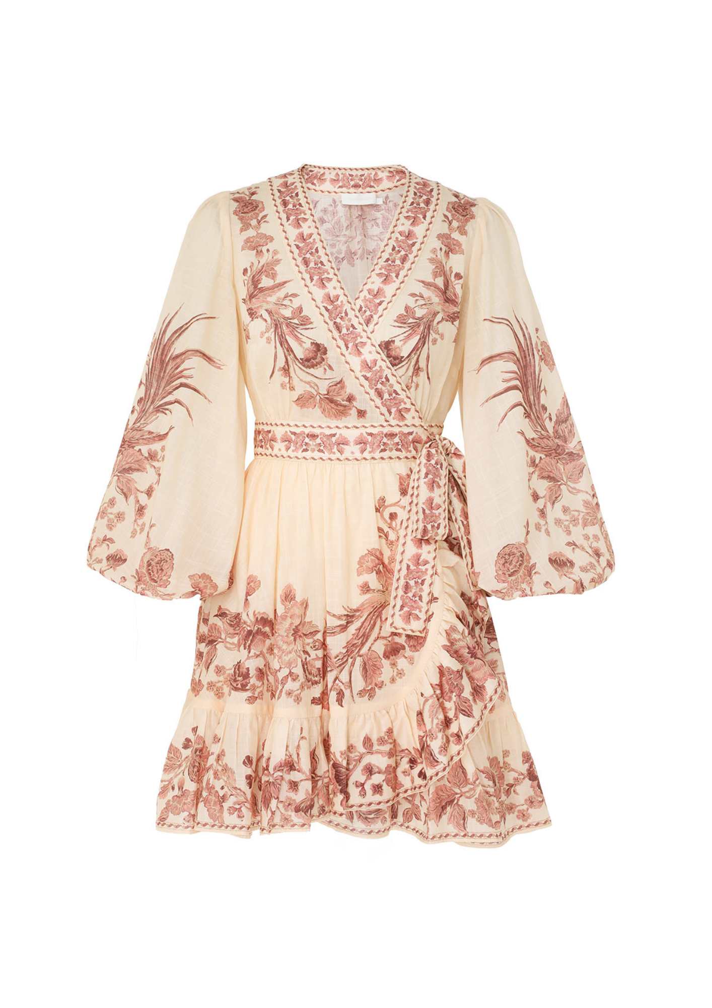 ZIMMERMANN - Waverly Wrap Mini Dress