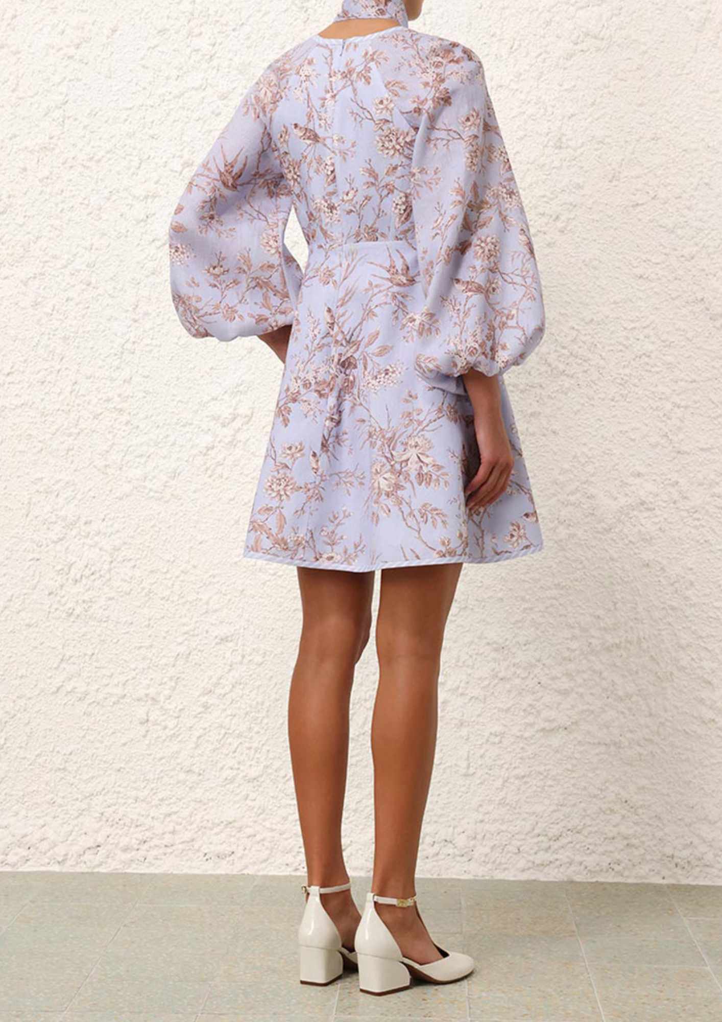 ZIMMERMANN - Tie Neck Mini Dress