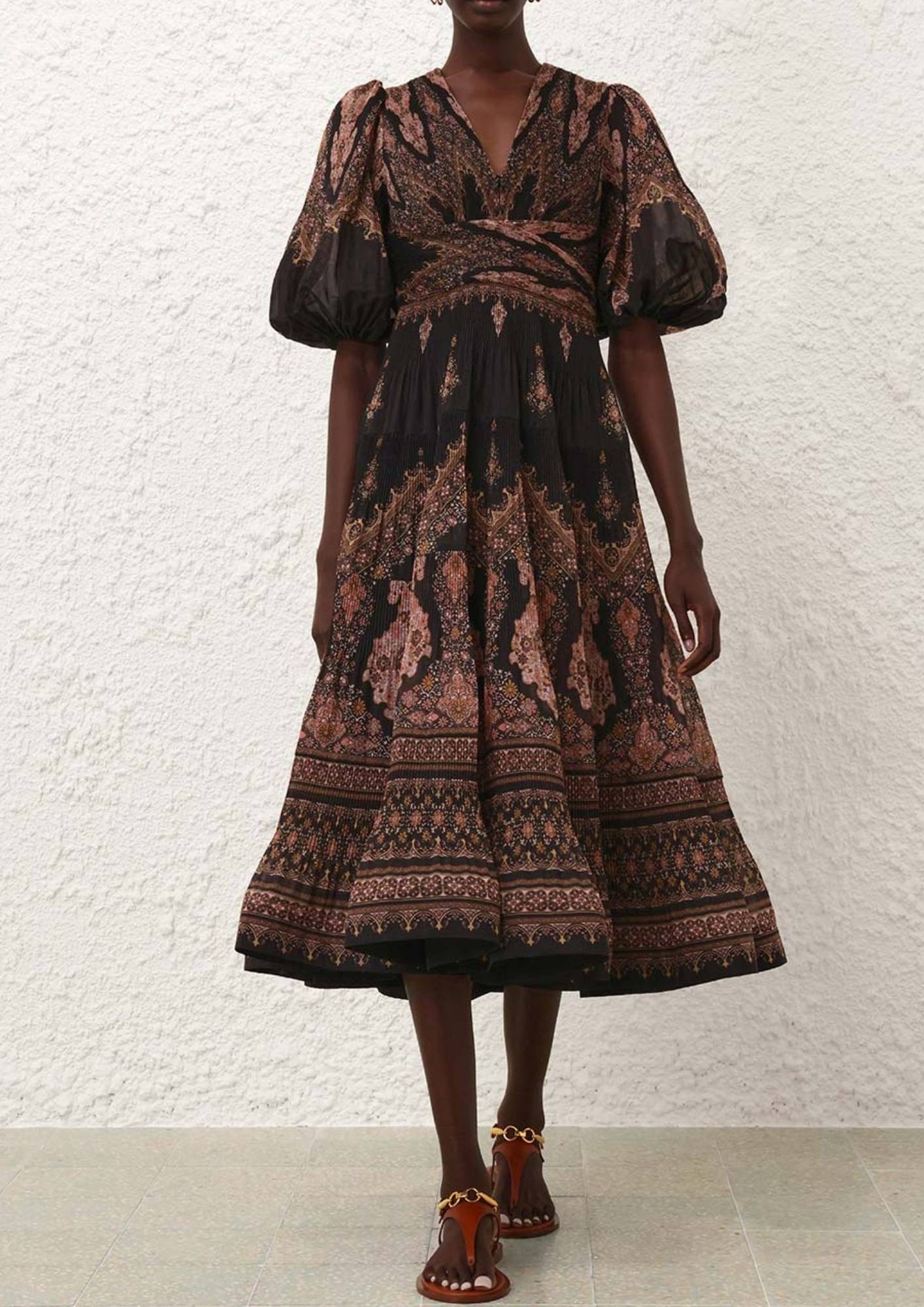 ZIMMERMANN - Pleated Midi Dress ReLi Norge ZIMMERMANN - Pleated Midi Dress ReLi Norge