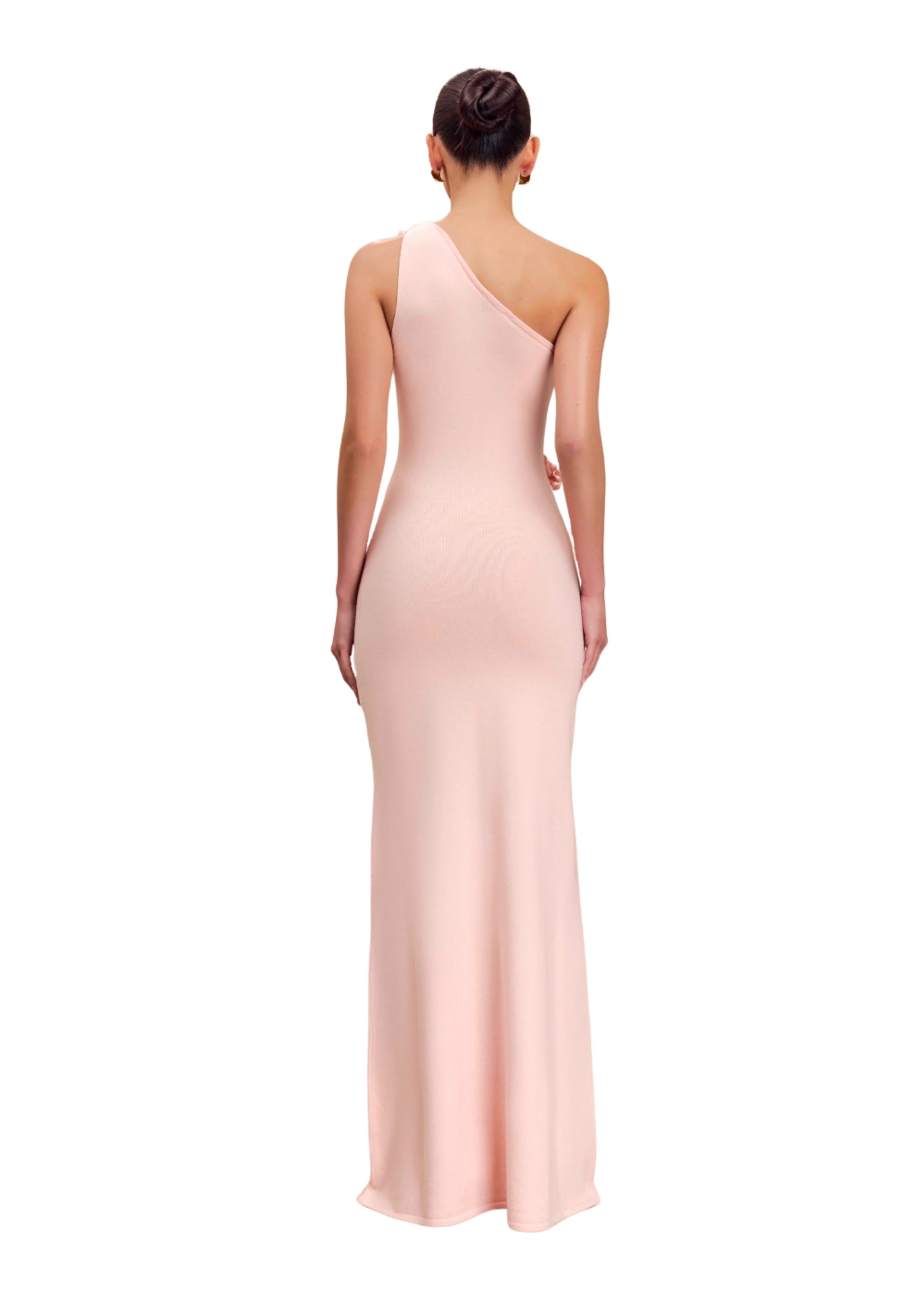 MESHKI - Paloma One Shoulder Knit Maxi Dress With Flowers