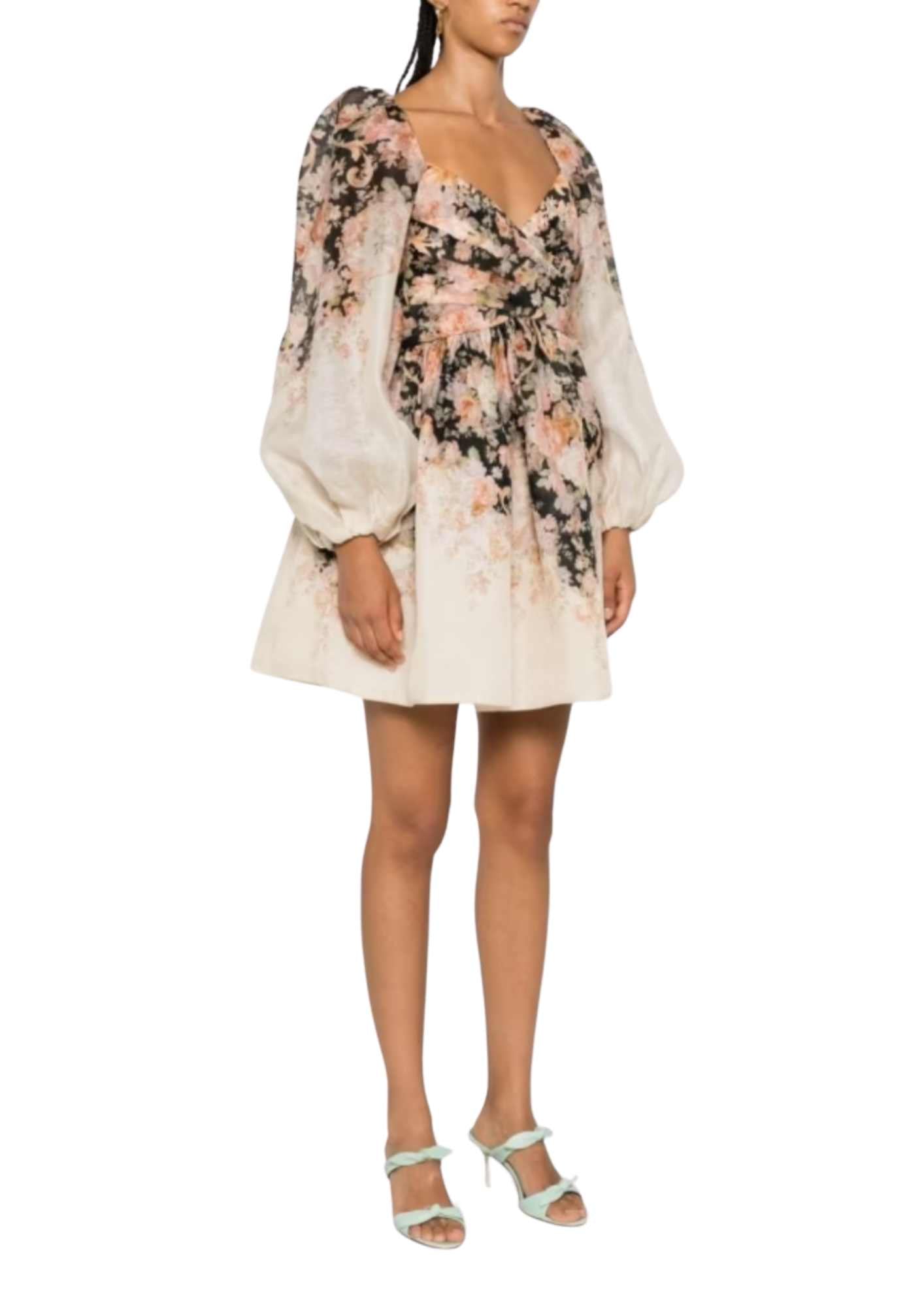 ZIMMERMANN - Illustration Draped Mini Dress