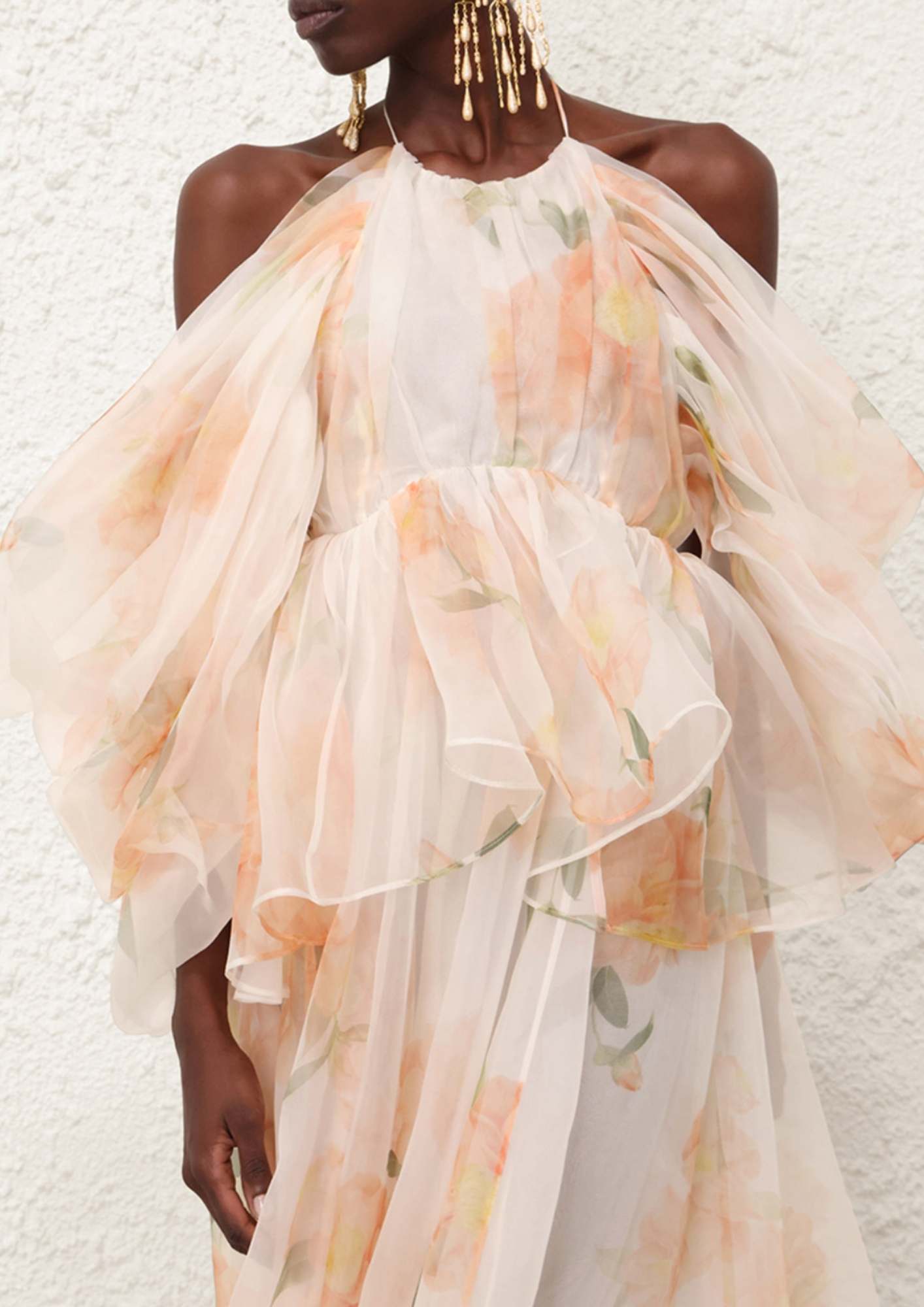 ZIMMERMANN - Natura Gathered Midi Dress