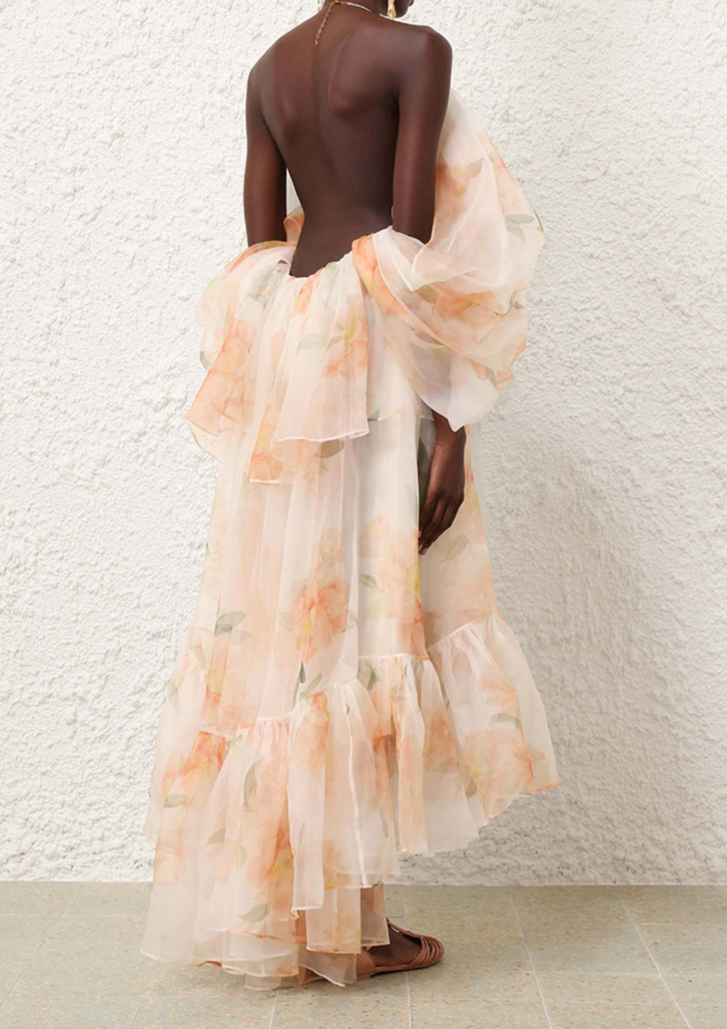 ZIMMERMANN - Natura Gathered Midi Dress