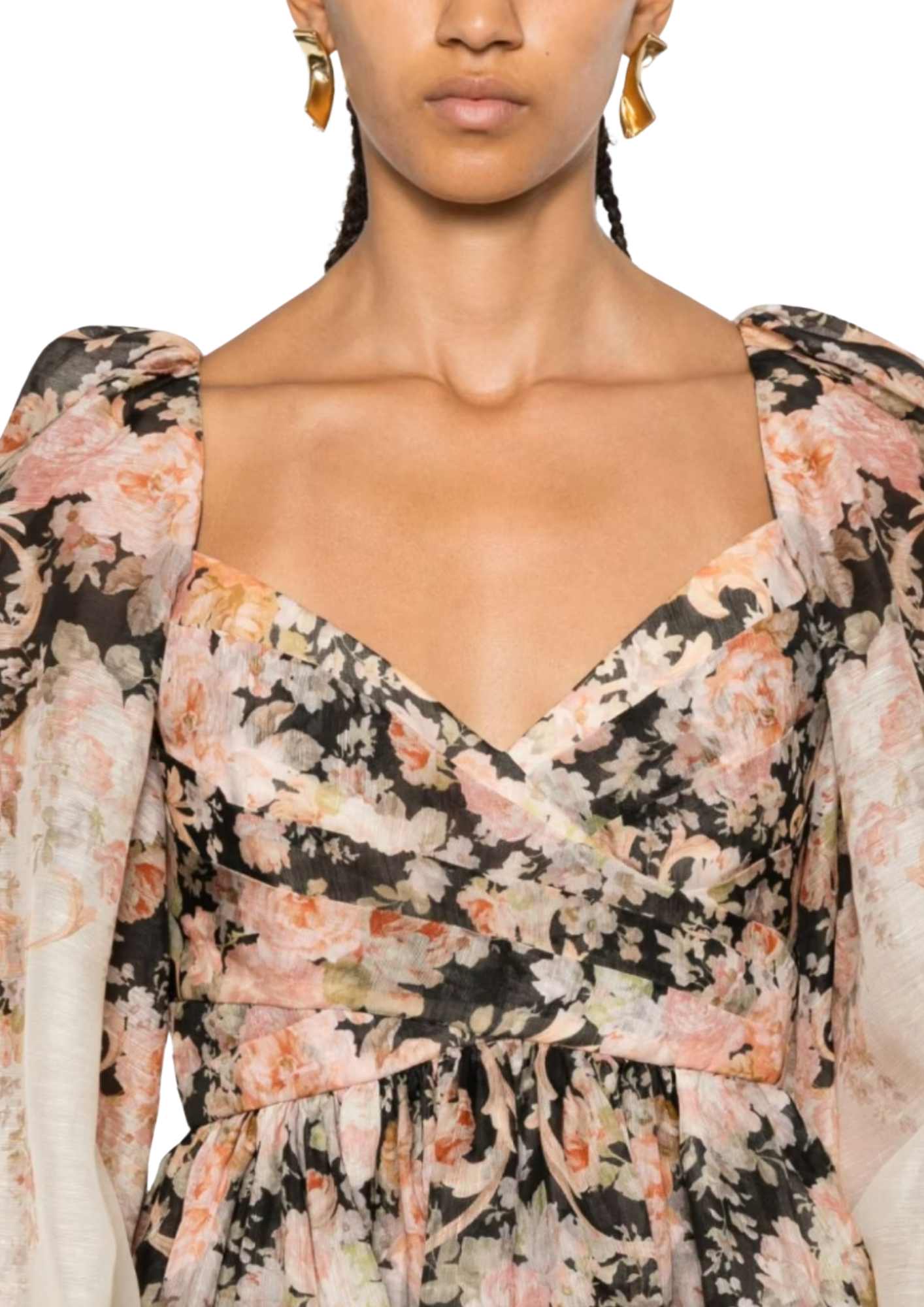 ZIMMERMANN - Illustration Draped Mini Dress