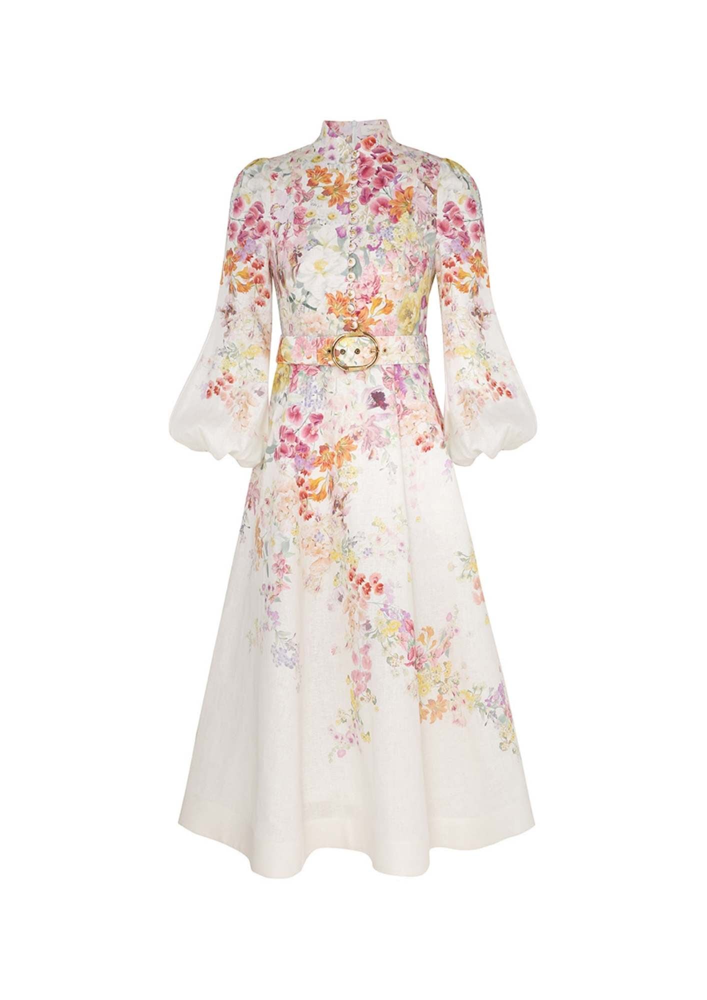 ZIMMERMANN - Natura Buttoned Midi Dress