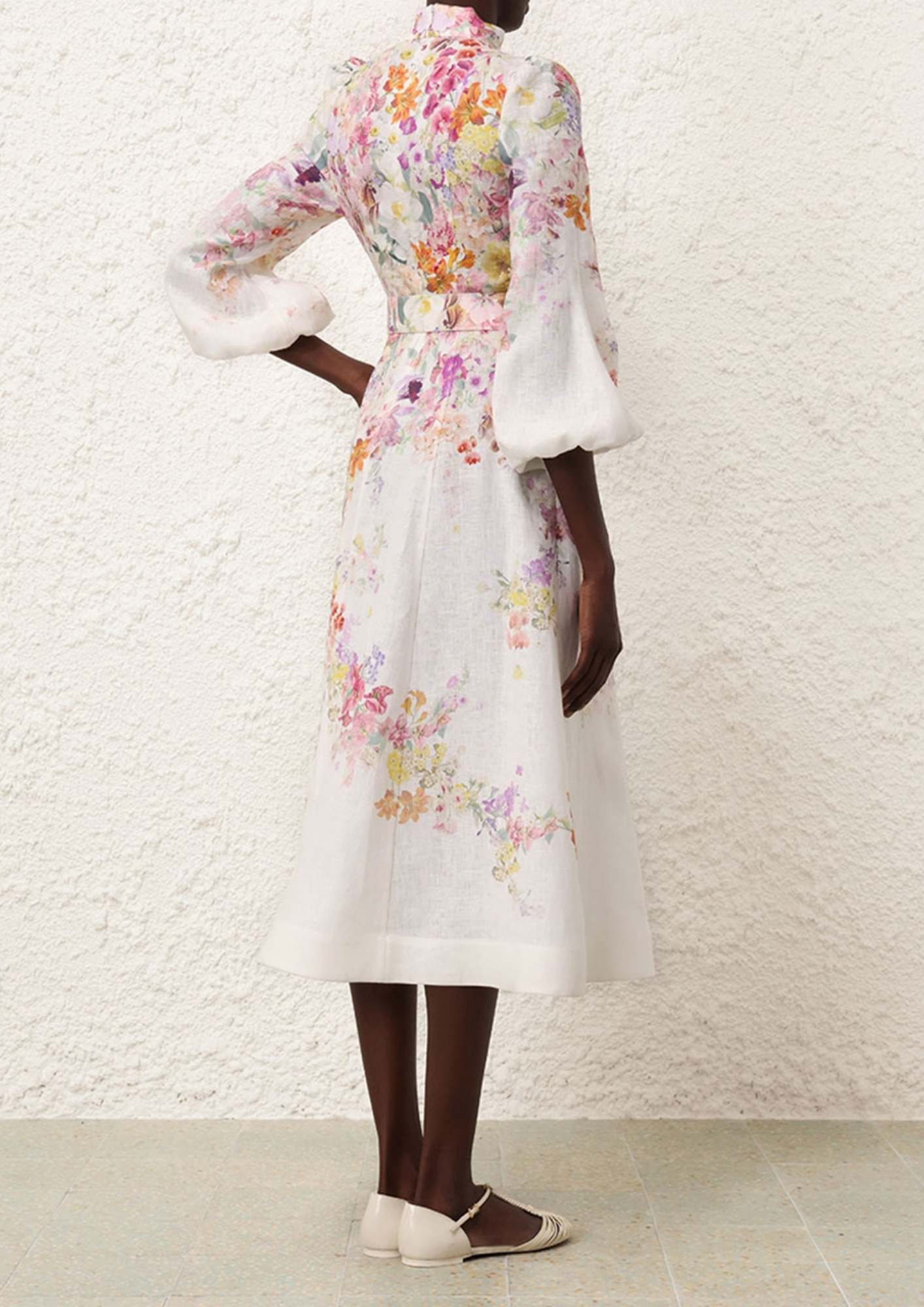 ZIMMERMANN - Natura Buttoned Midi Dress