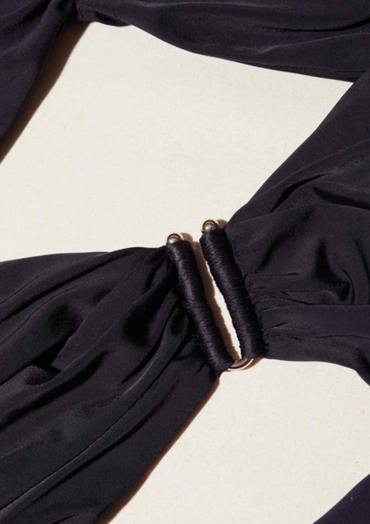 SELF-PORTRAIT - Black Jersey Midi Dress