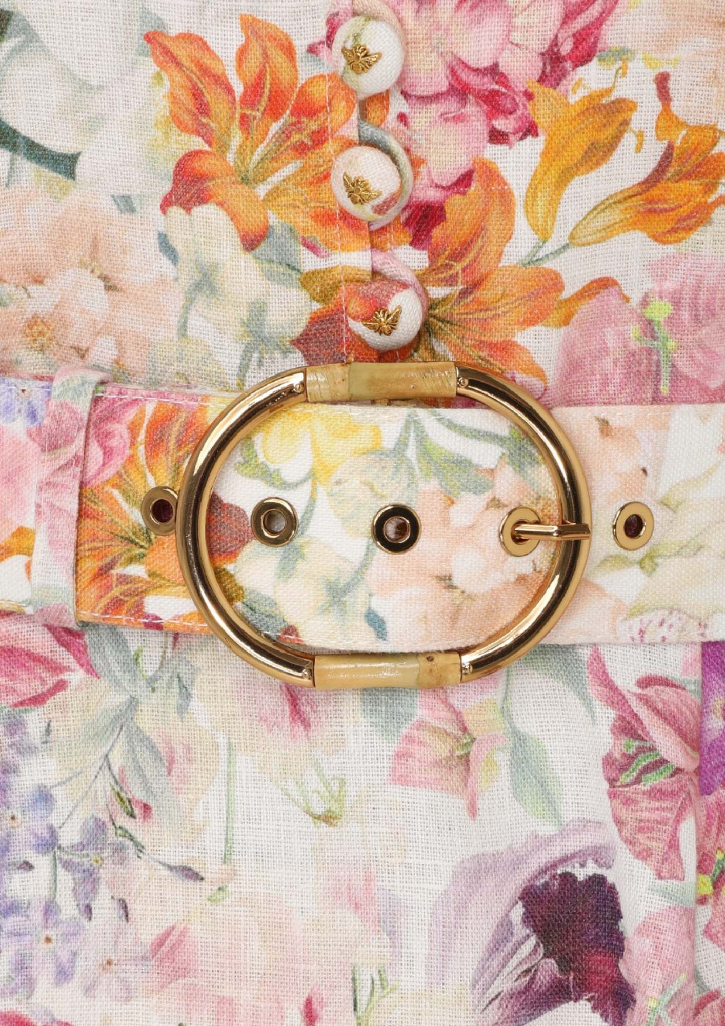 ZIMMERMANN - Natura Buttoned Midi Dress