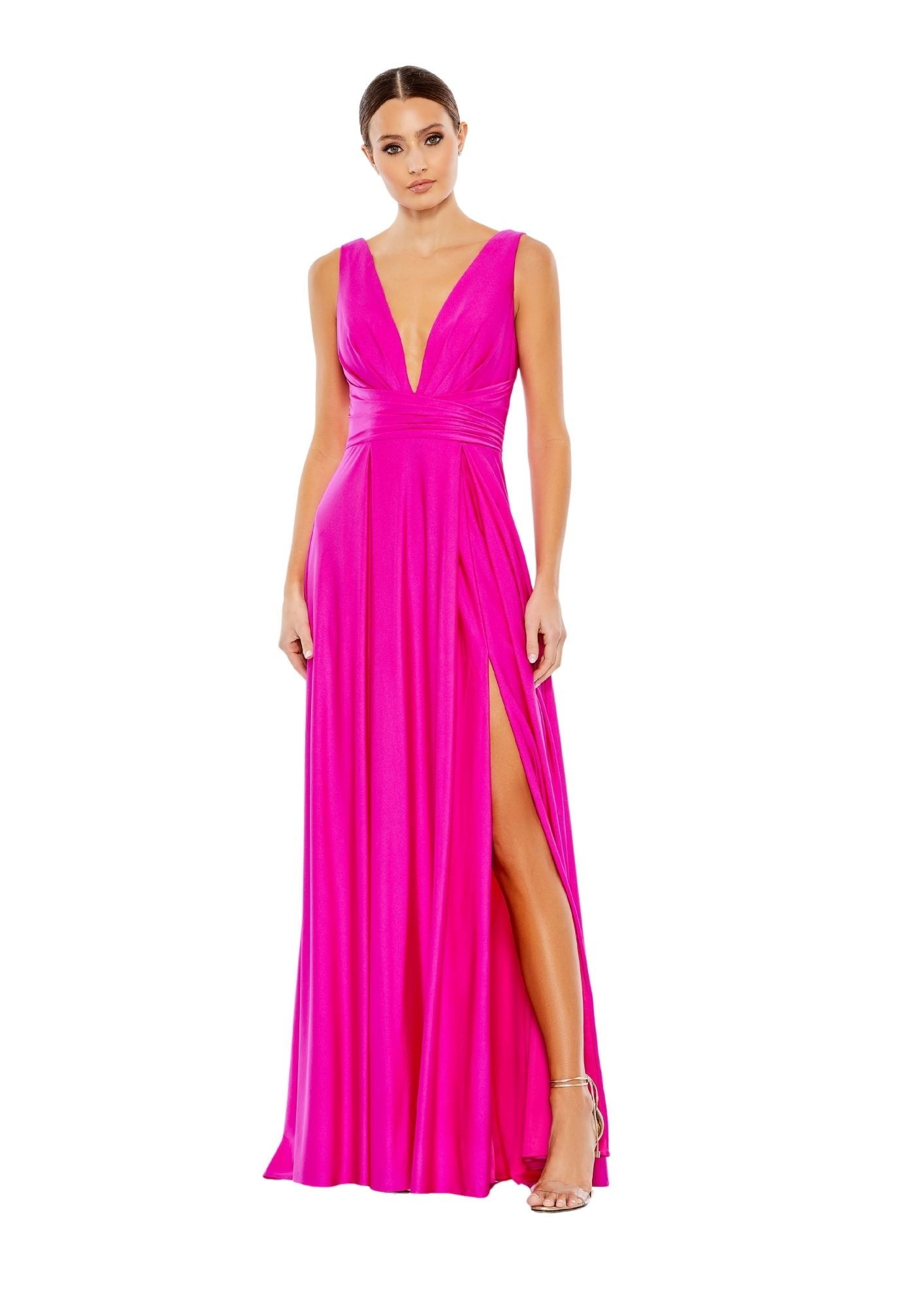 MAC DUGGAL - Pink Jersey Evening Gown