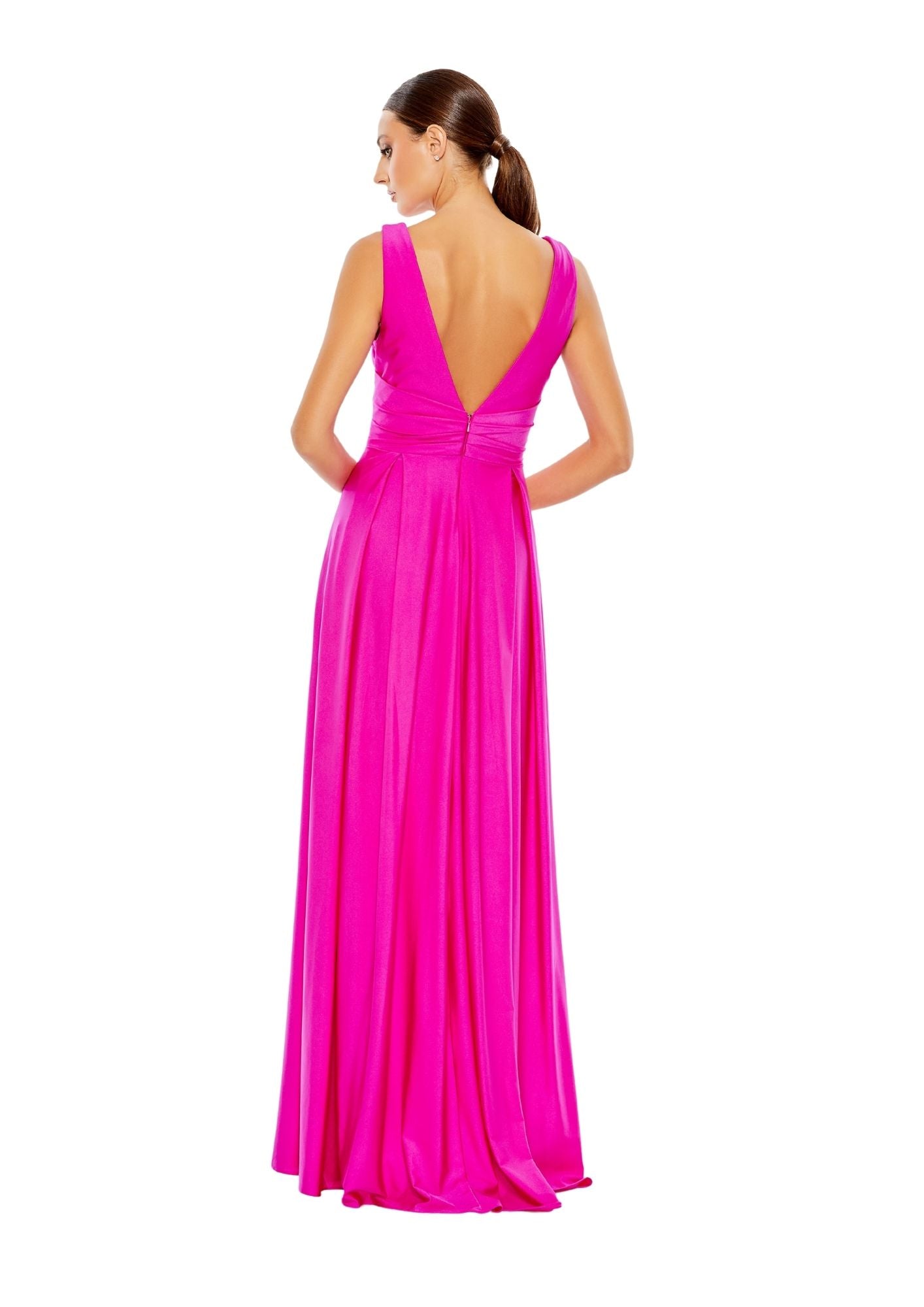 MAC DUGGAL - Pink Jersey Evening Gown