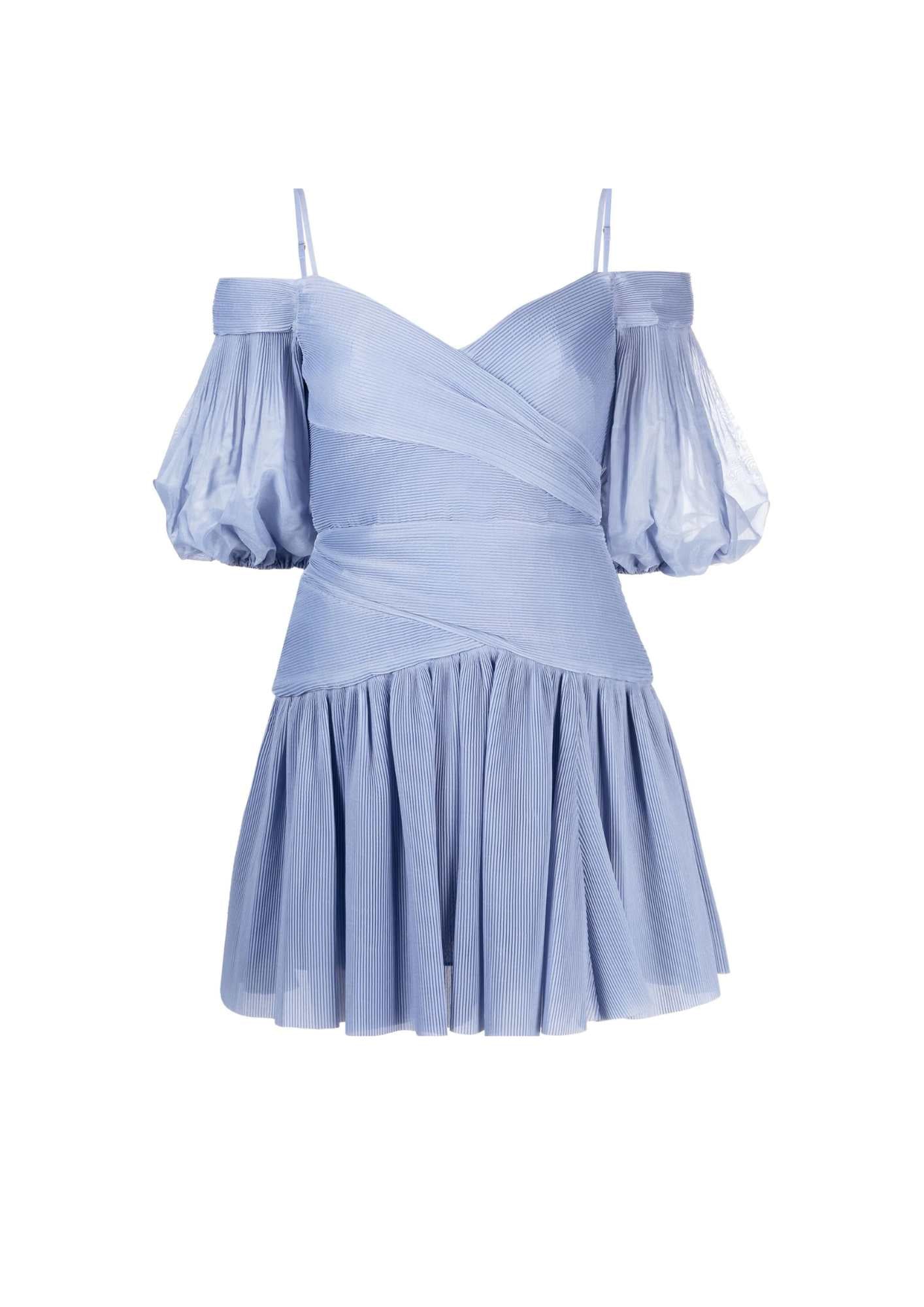 ZIMMERMANN - Pleated Chiffon Mini Dress