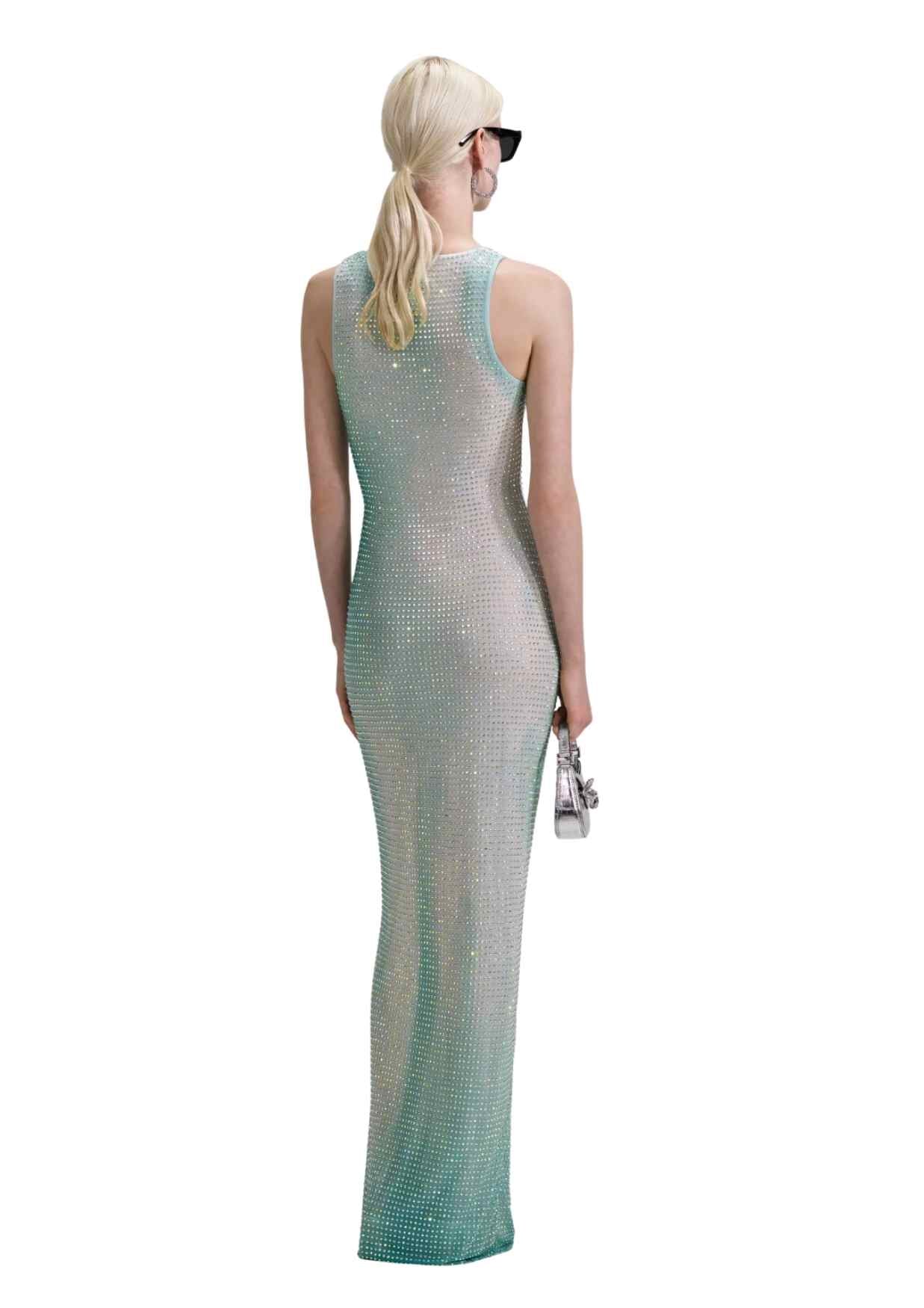 SELF-PORTRAIT - Green Maxi Dress