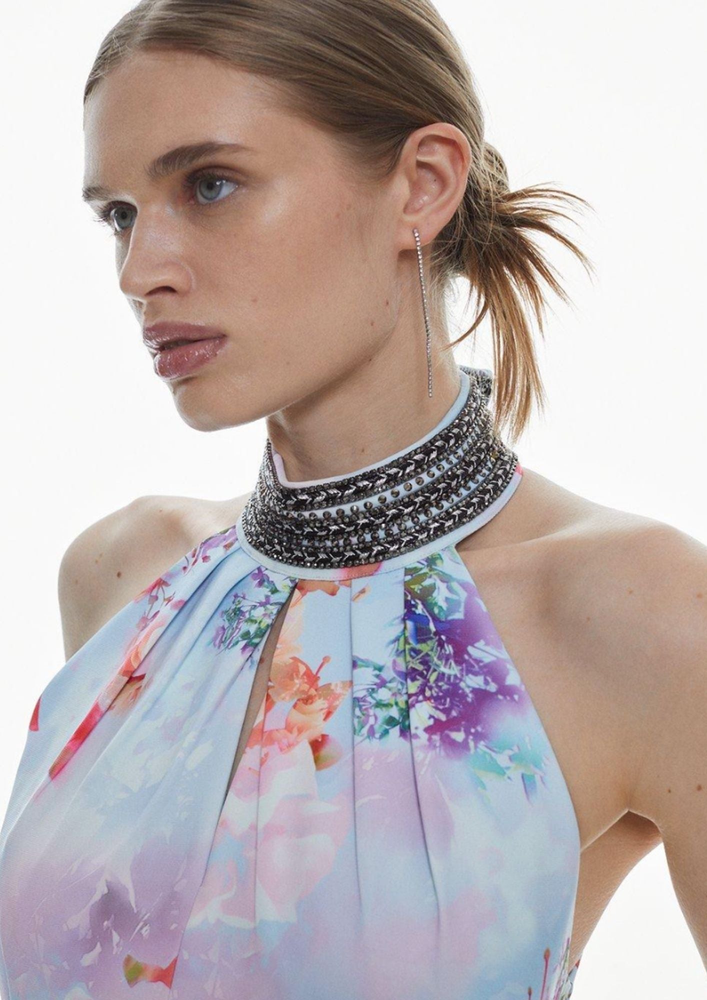 KAREN MILLEN - Woven Floral Mini