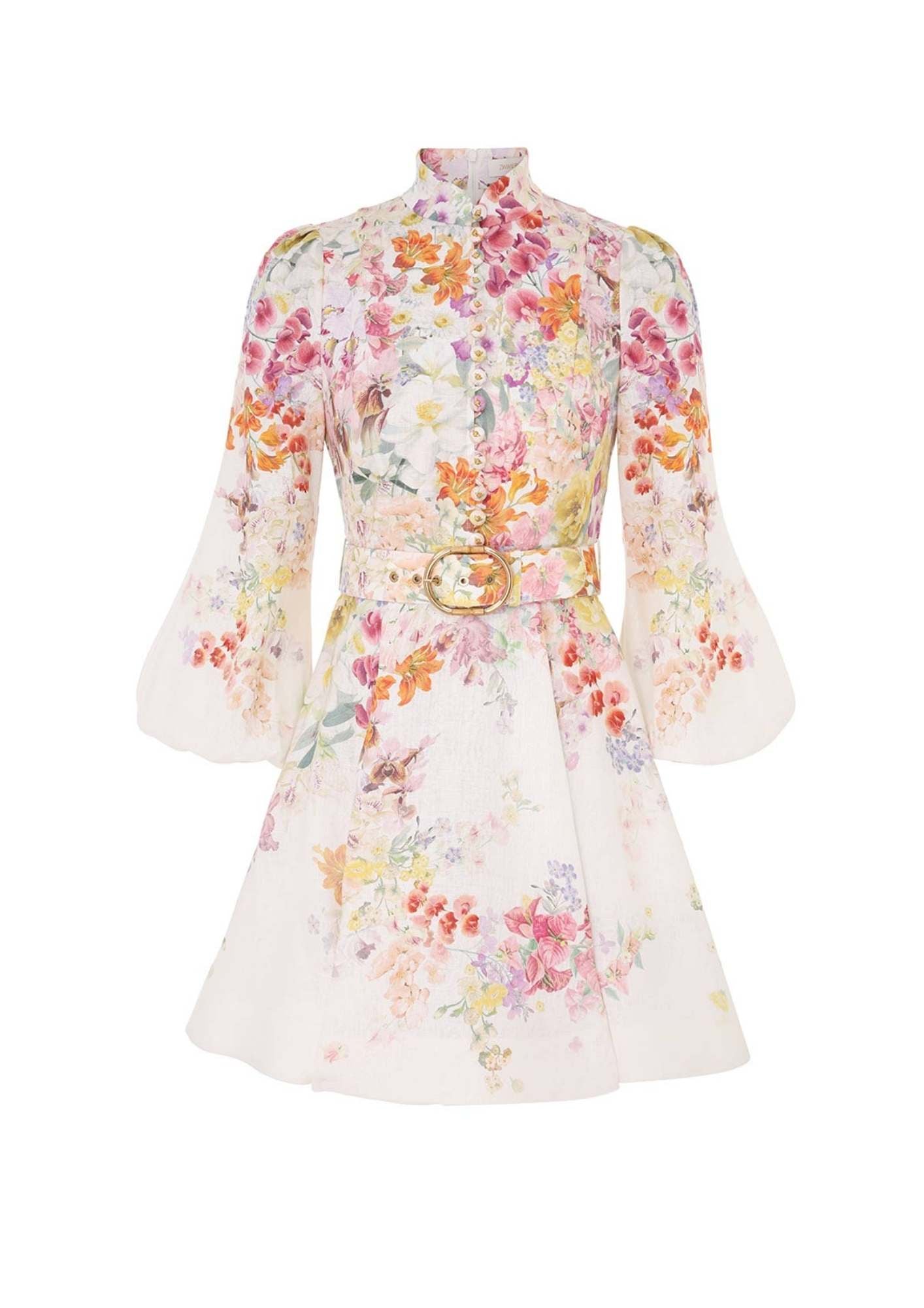 ZIMMERMANN - Natura Buttoned Mini Dress