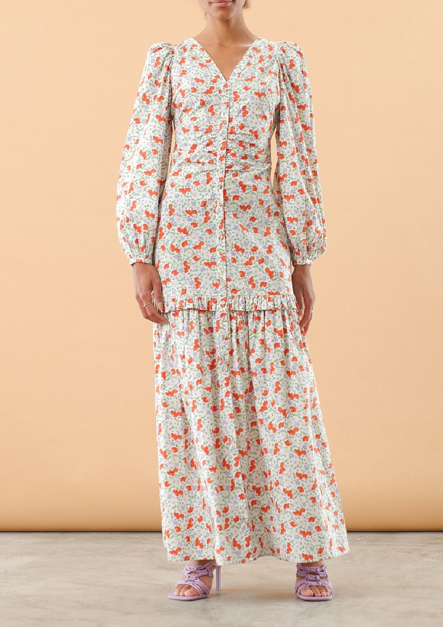 bytimo bohemian maxi dress Organza Belt Dress
