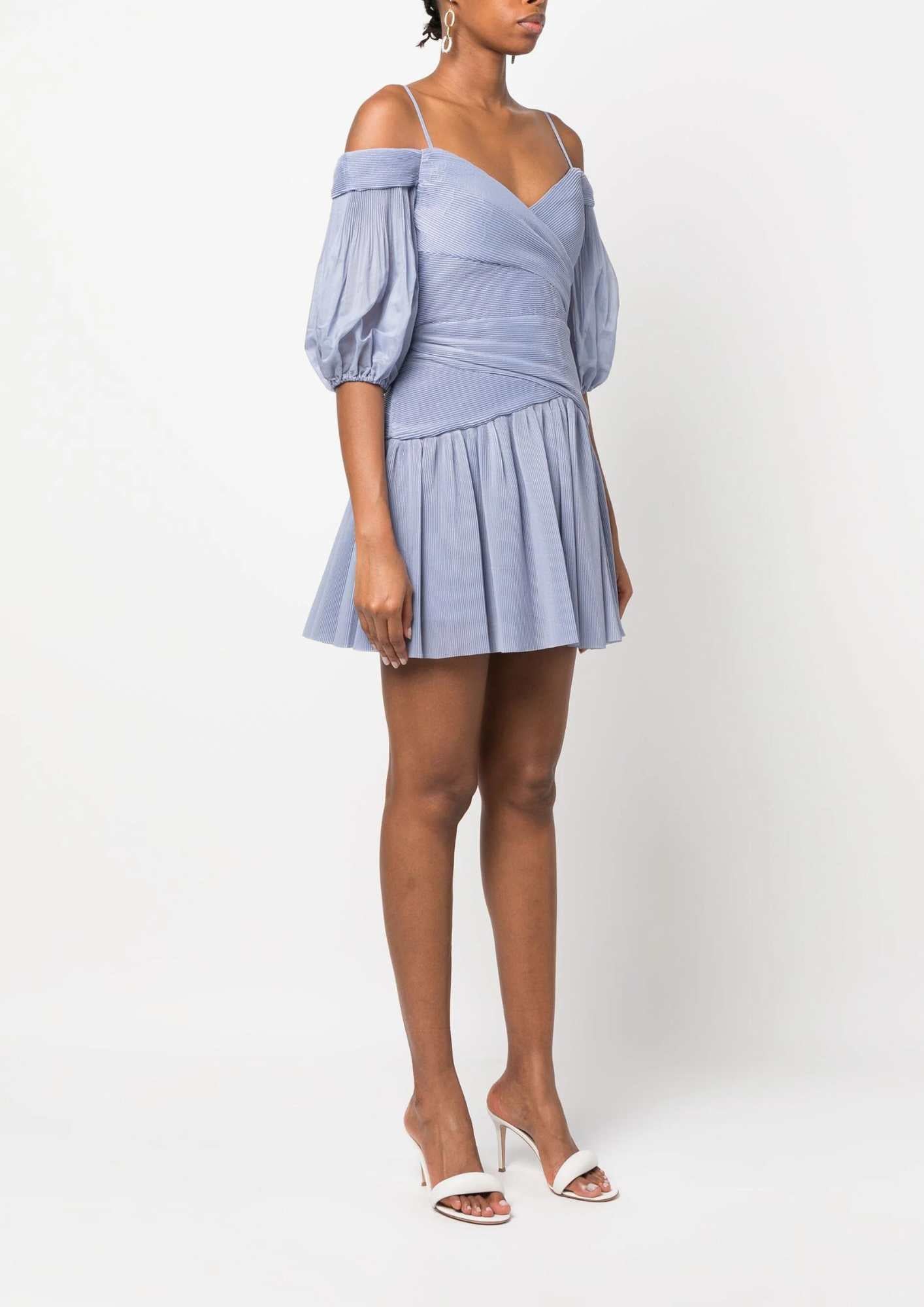 ZIMMERMANN - Pleated Chiffon Mini Dress