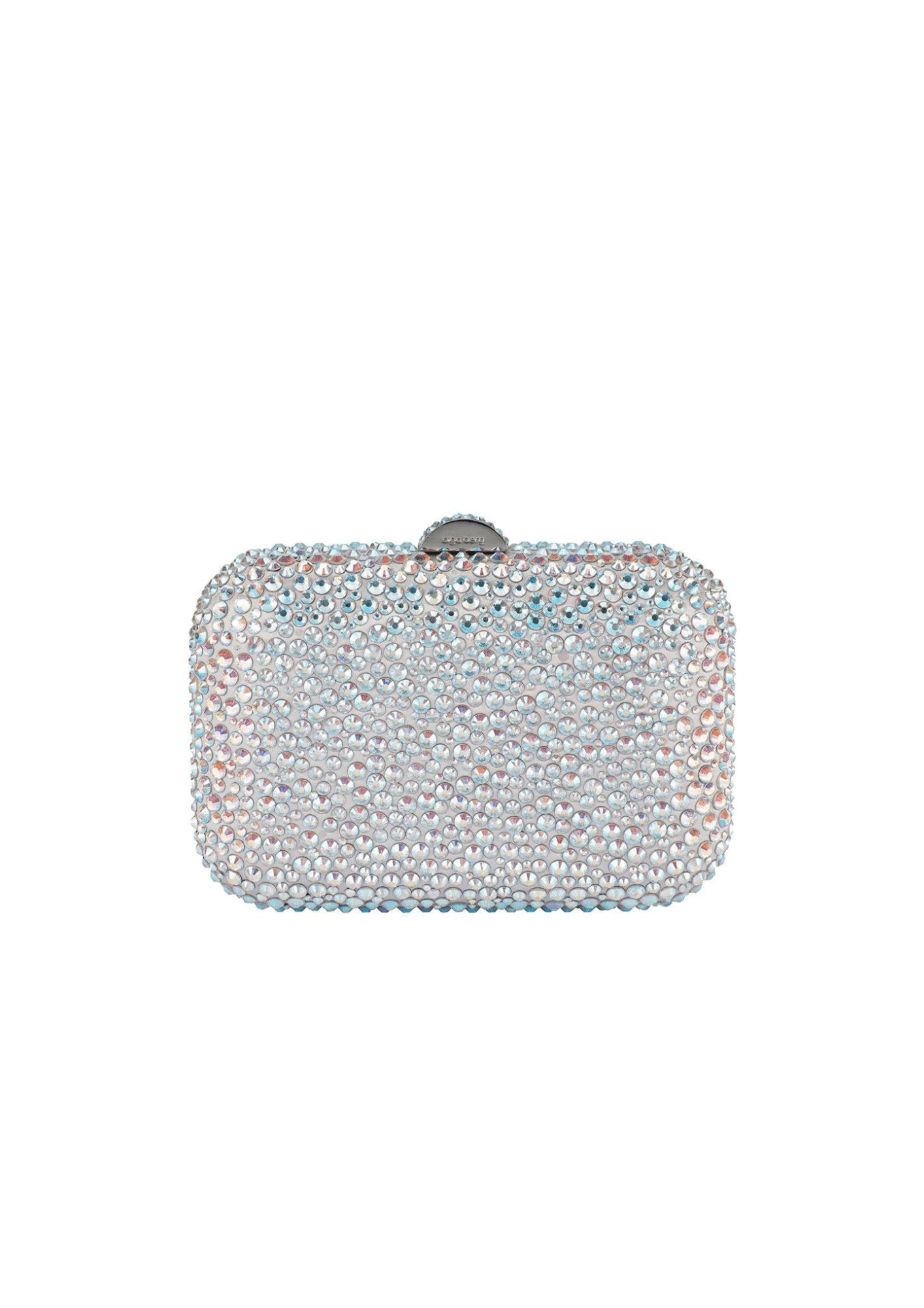 OLGA BERG - Casey Hot fix Encrusted Clutch Aurora