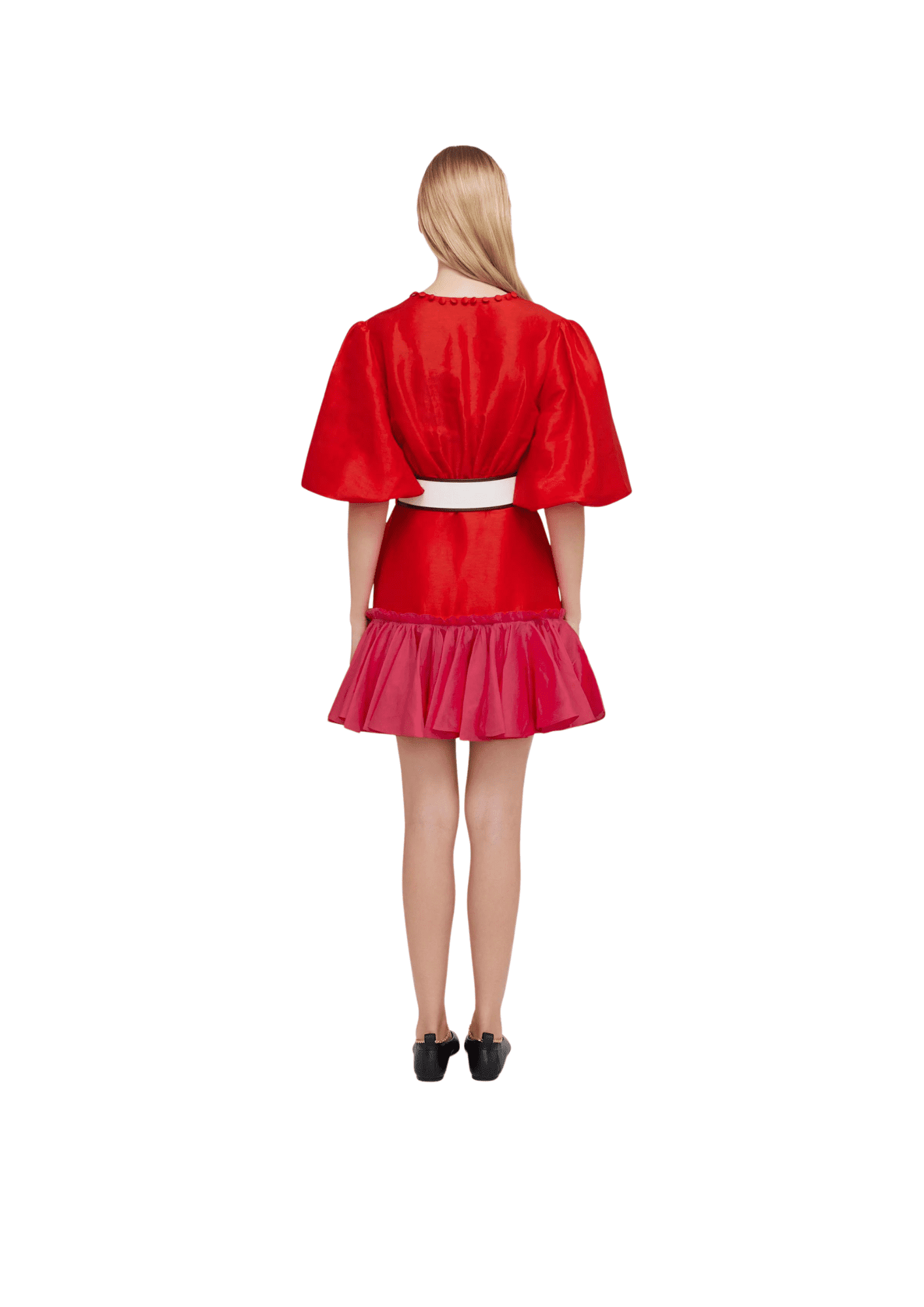 LEO LIN - Fuchsia Rose Mini Dress
