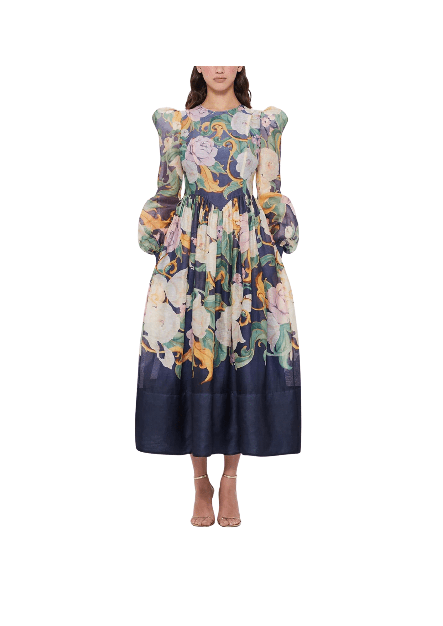LEO LIN - Jordana Structured Shoulder Dress