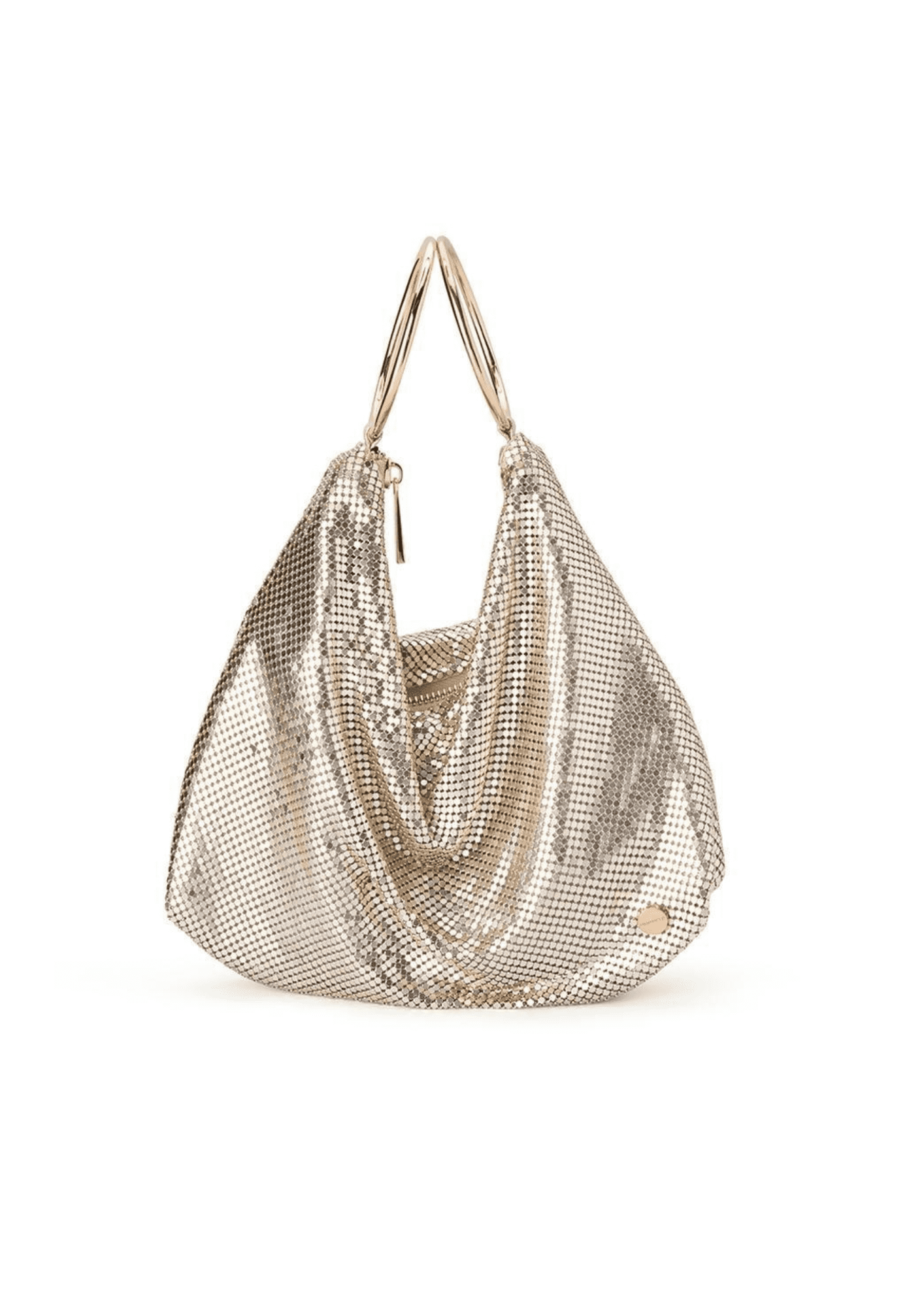 OLGA BERG - Shar Mesh Convertible Bag Gold