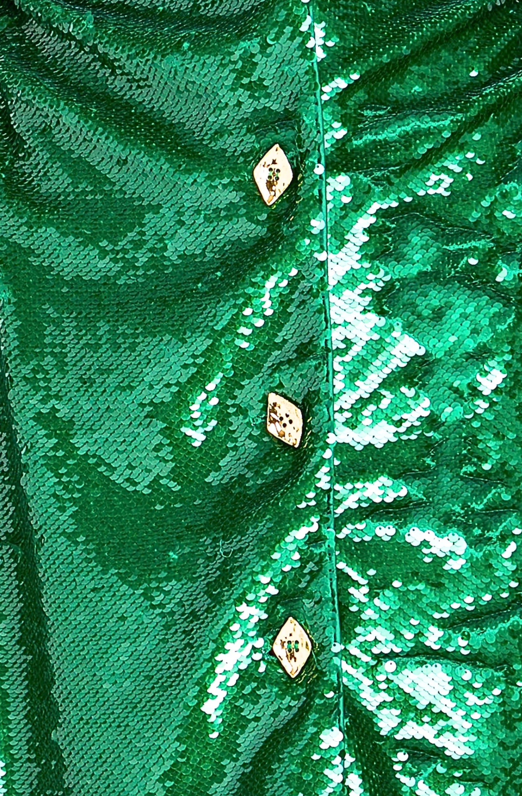 GANNI - Sequined crepe midi dress