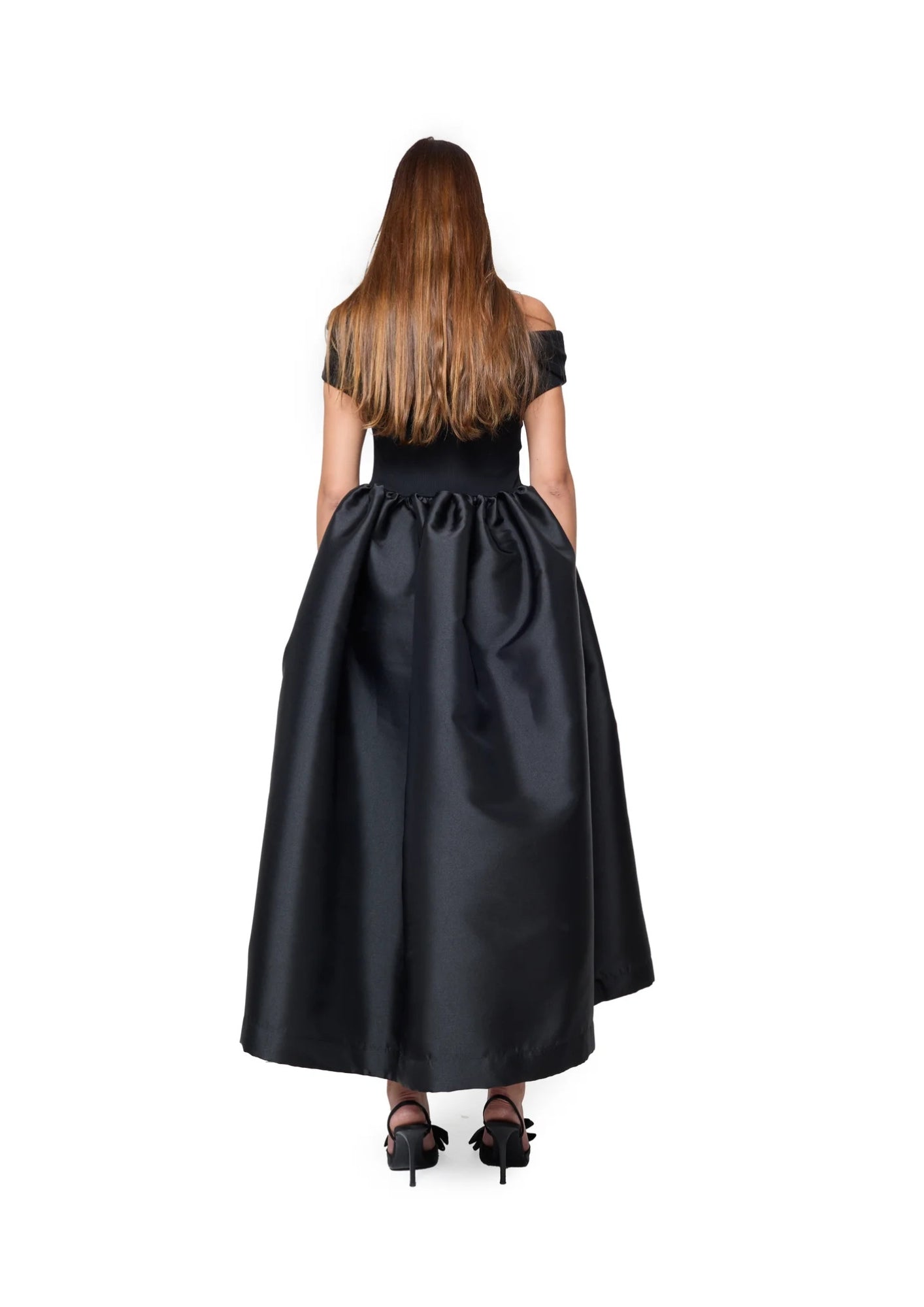 Marques´Almeida - BLACK OFF SHOULDER PRINCESS DRESS