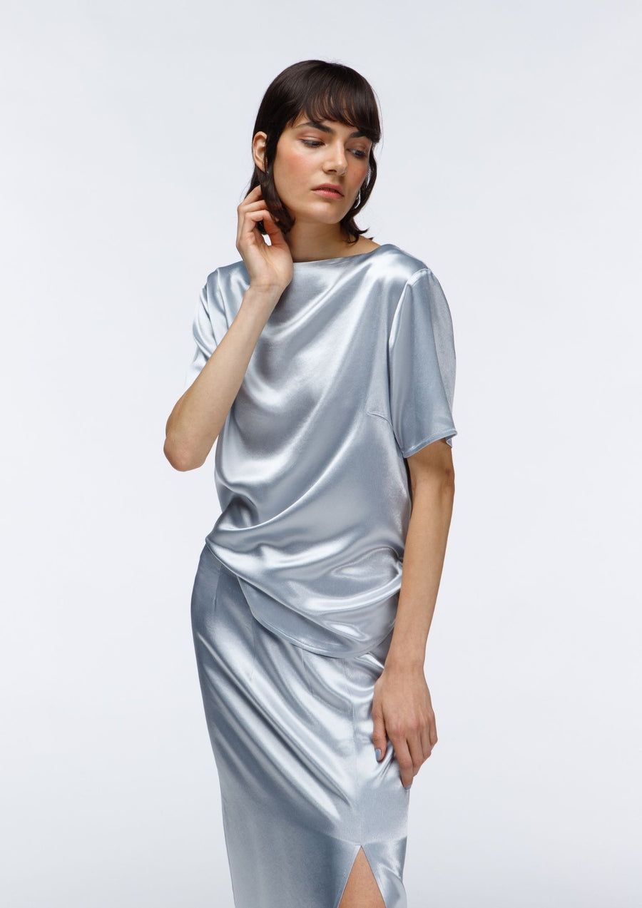 WOODLING - Silver Set Midi Skirt