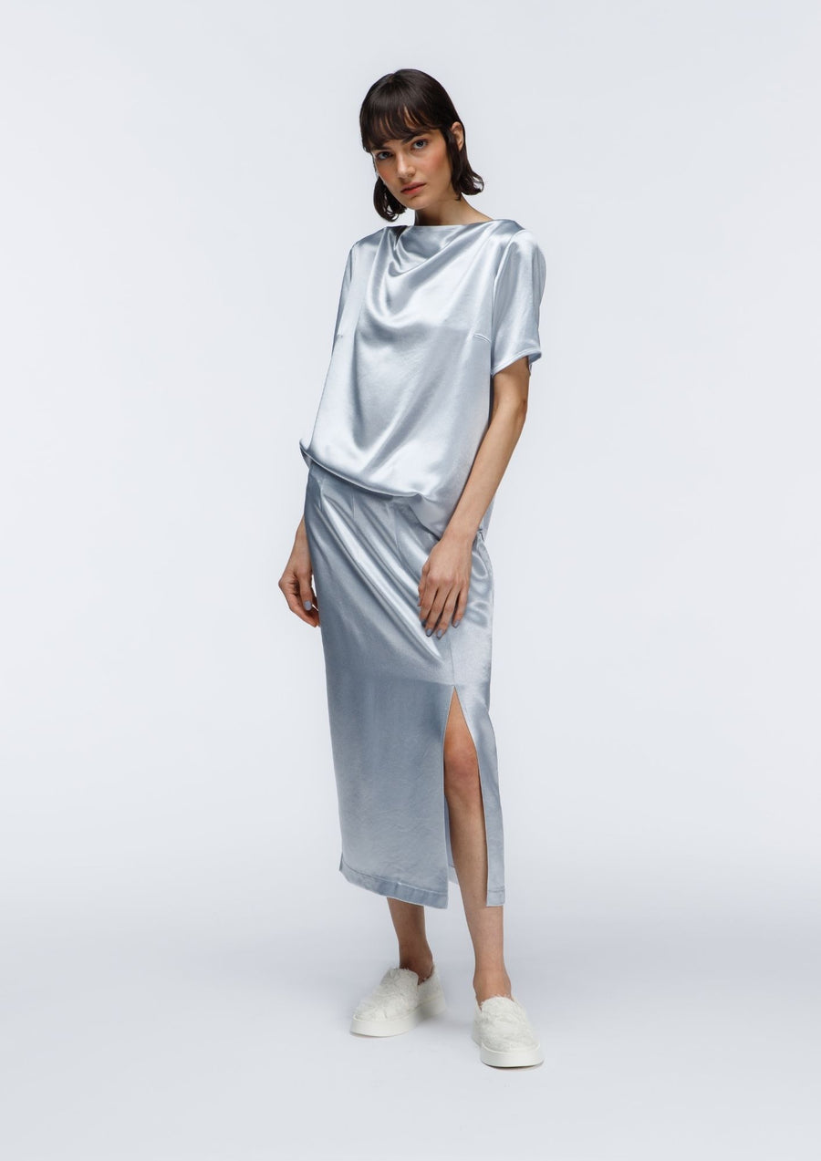 WOODLING - Silver Set Midi Skirt