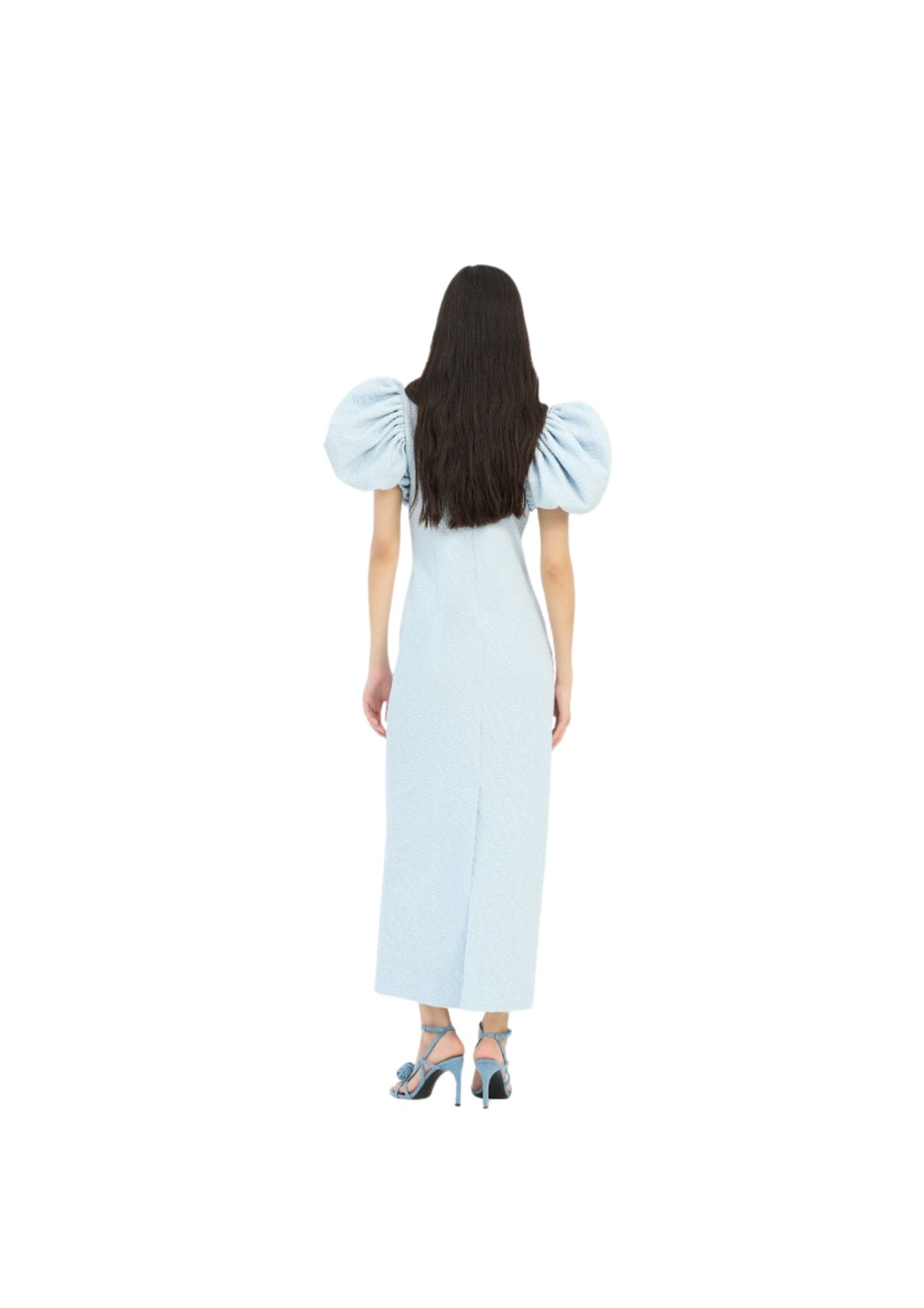ROTATE BIRGER CHRISTENSEN - Jacquard Midi Puffy Dress - Plein Air