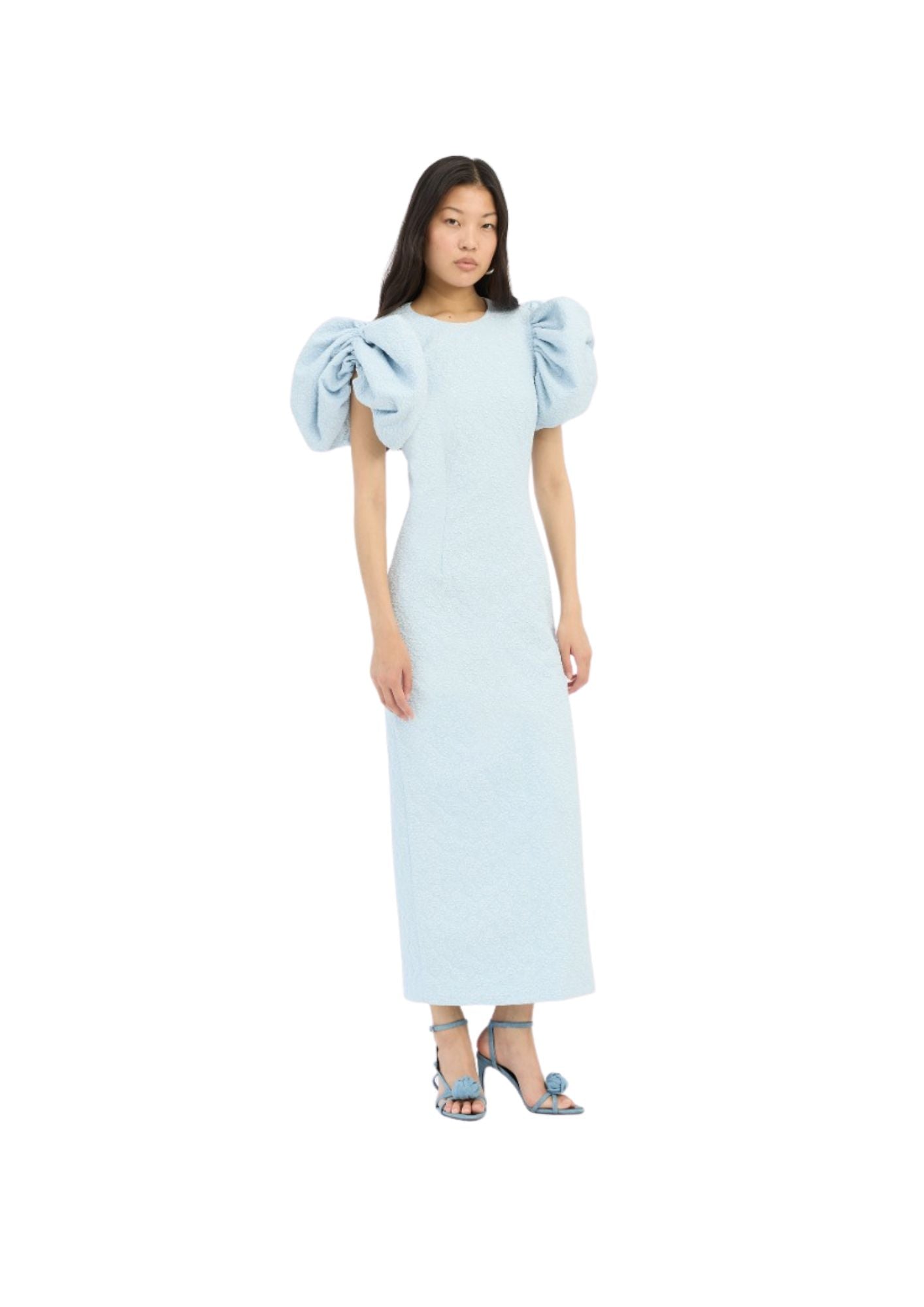 ROTATE BIRGER CHRISTENSEN - Jacquard Midi Puffy Dress - Plein Air