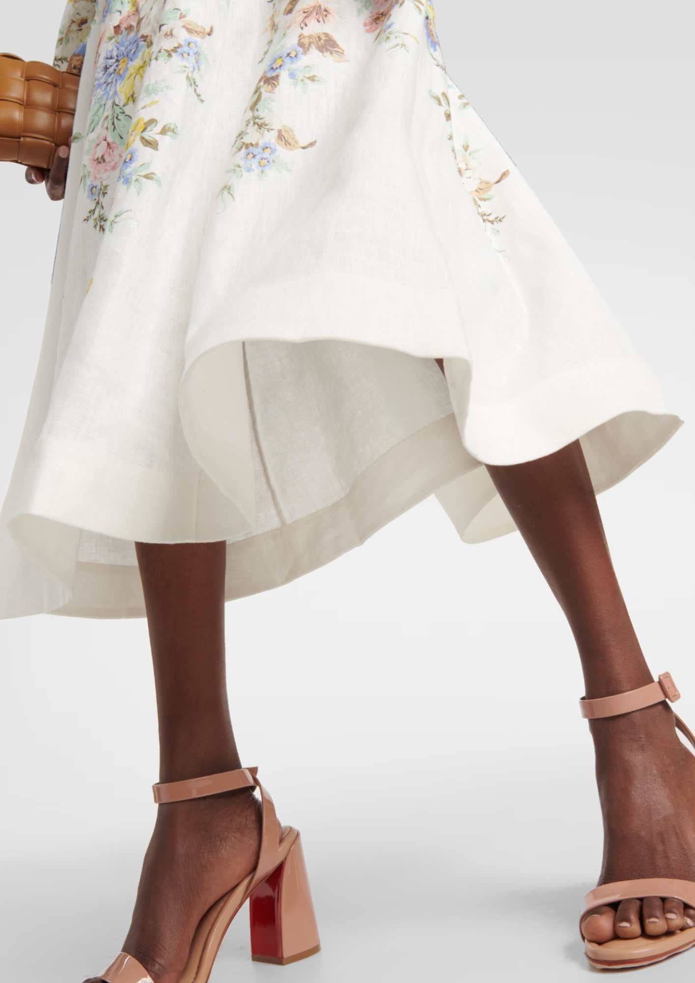 ZIMMERMANN - Matchmaker Floral Linen Midi Dress – ReLi Norge