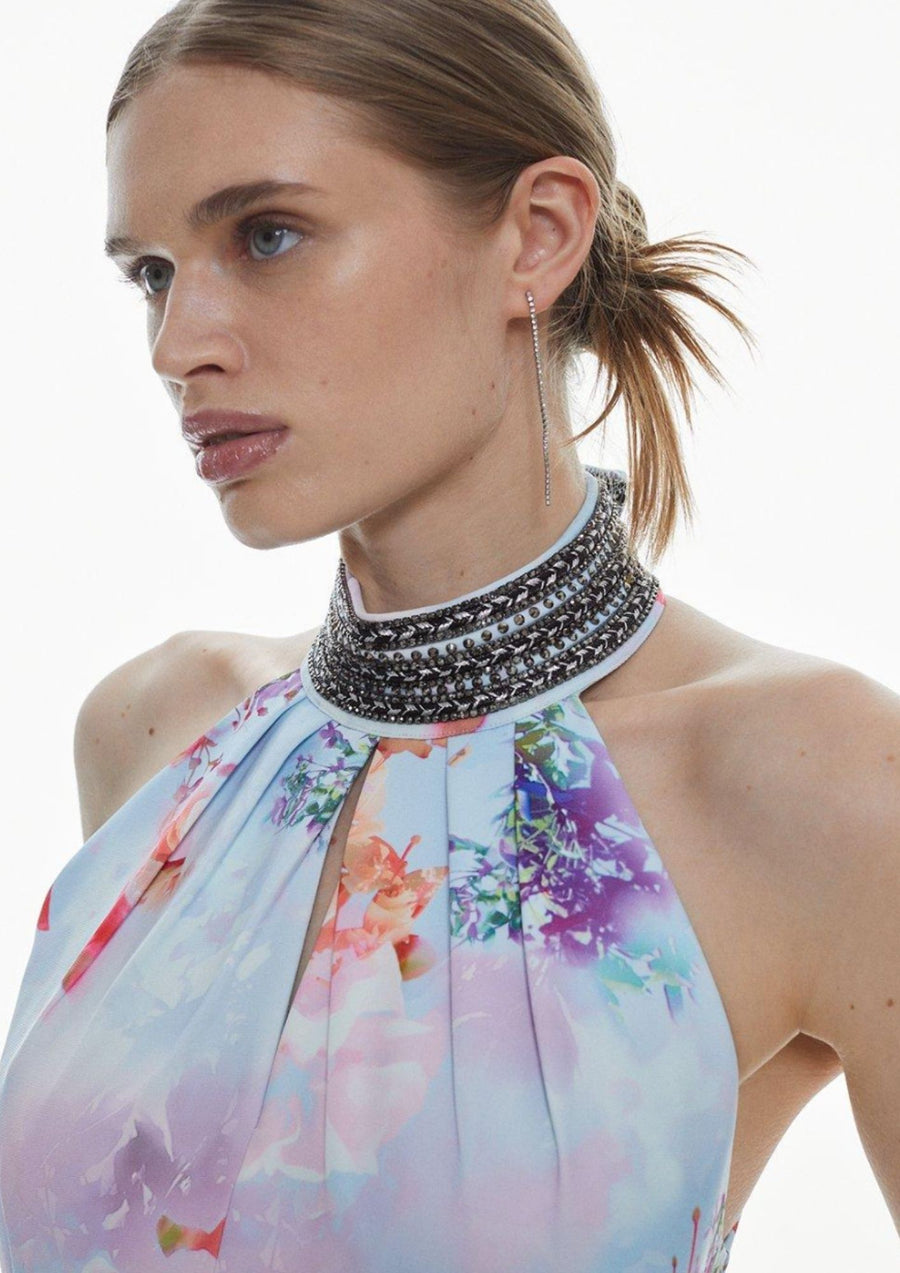 KAREN MILLEN - Woven Floral Mini