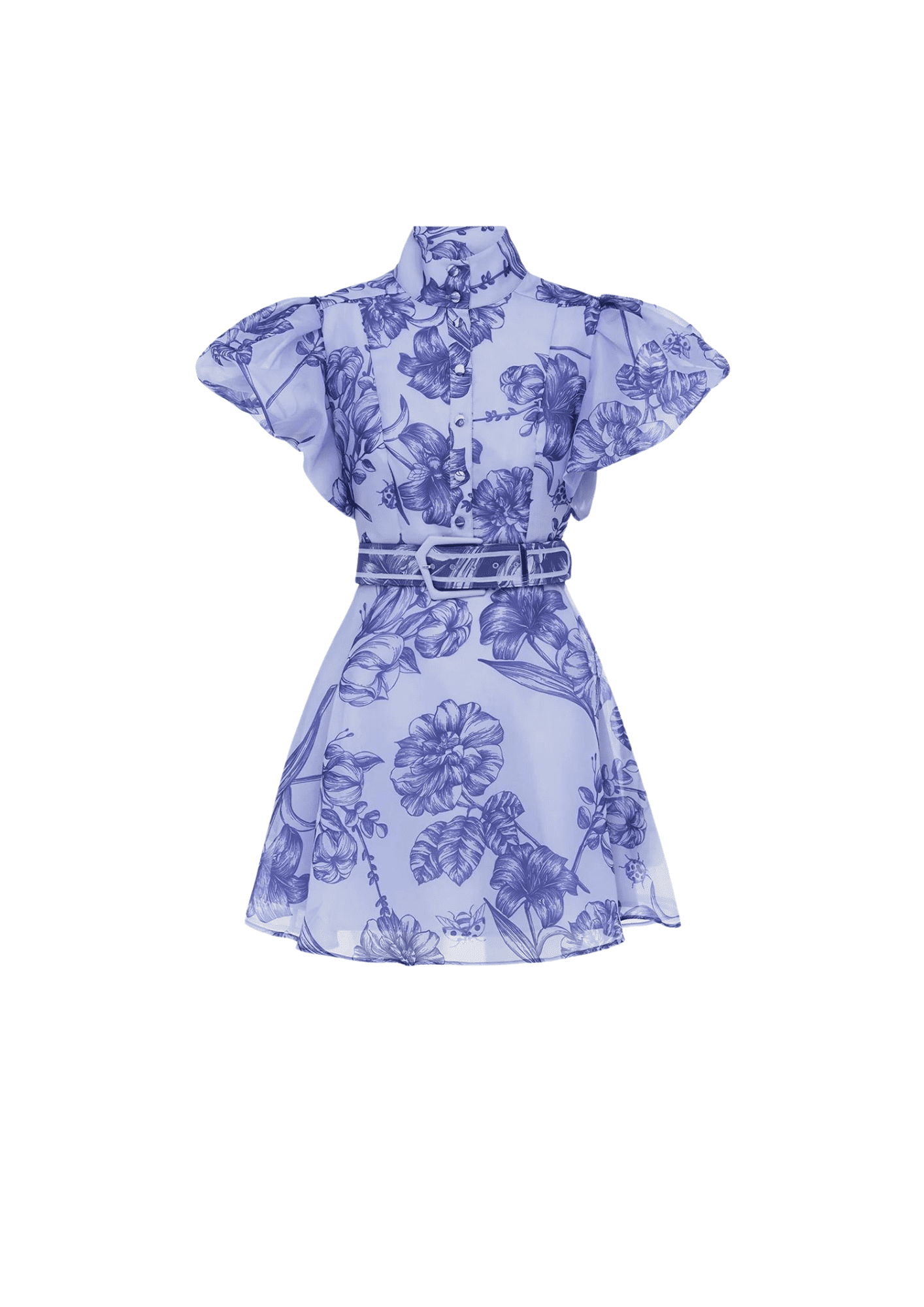 LEO LIN - Anais Bishop Sleeve Mini  Dress