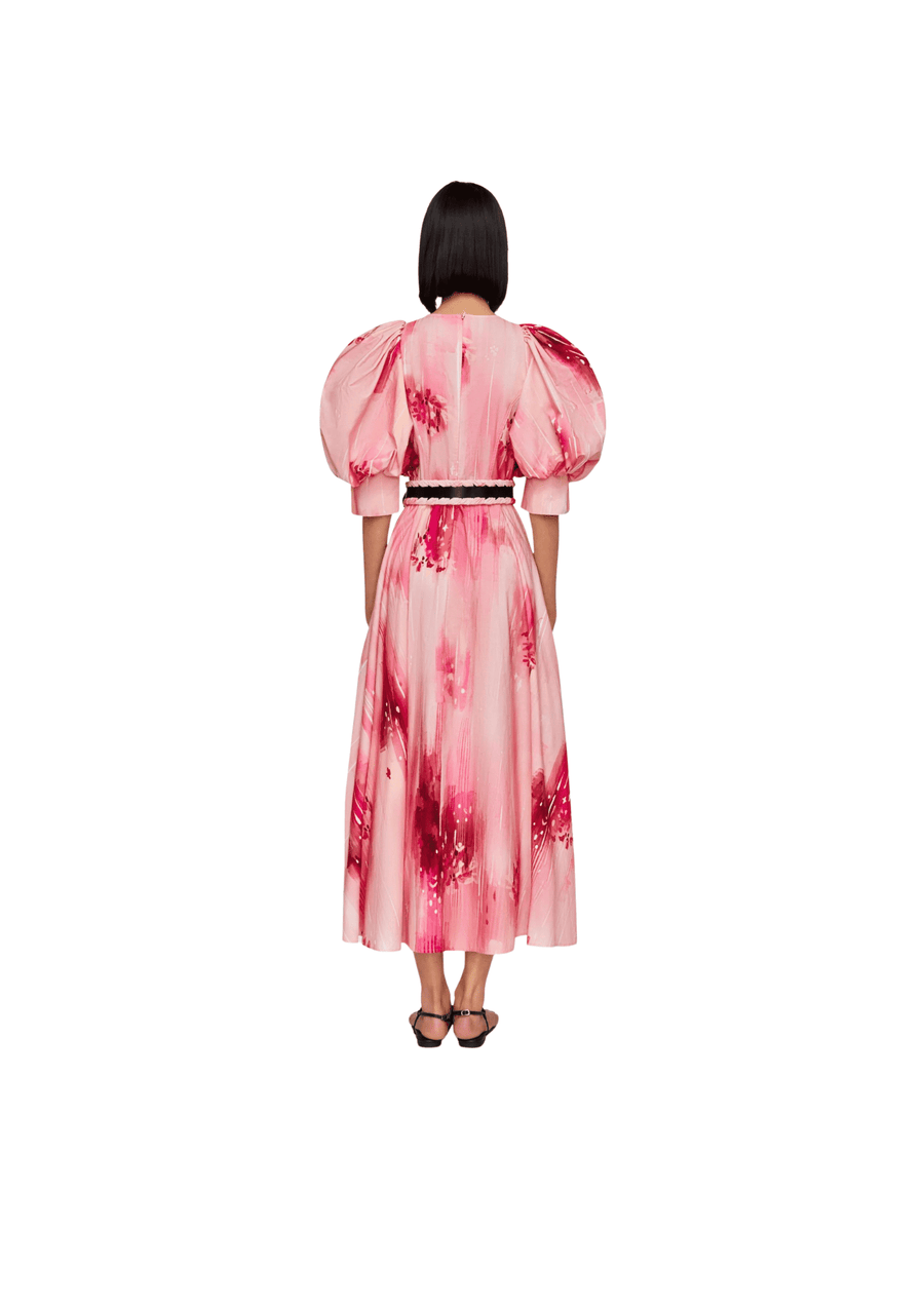 LEO LIN - Clementine Puff Sleeve Midi