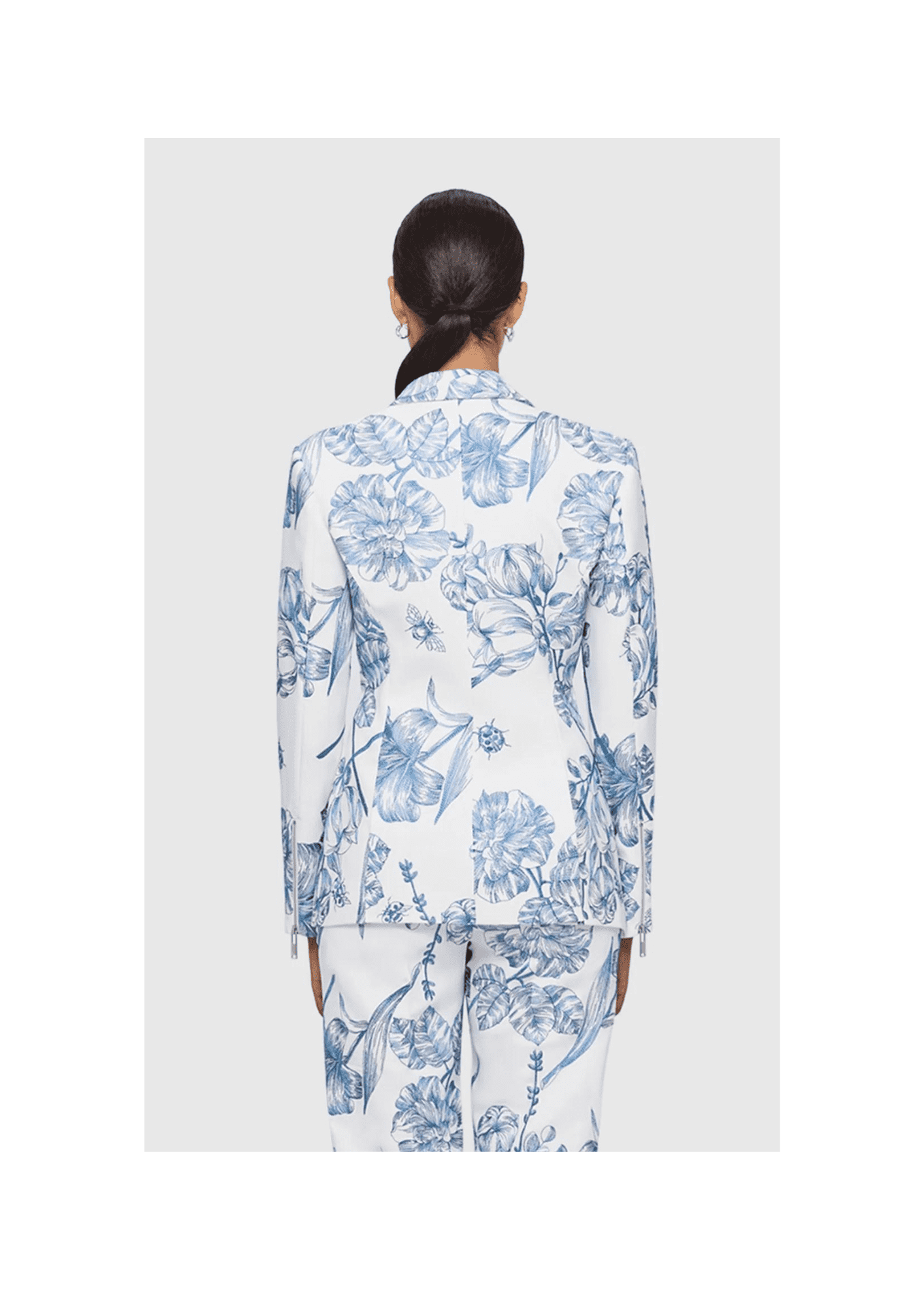LEO LIN - Cora Embroidered Asymmetric Blazer