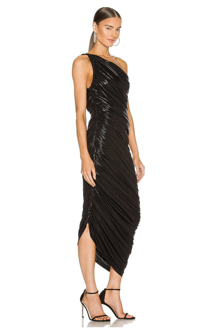 NORMA KAMALI - Gown Black Midi Dress