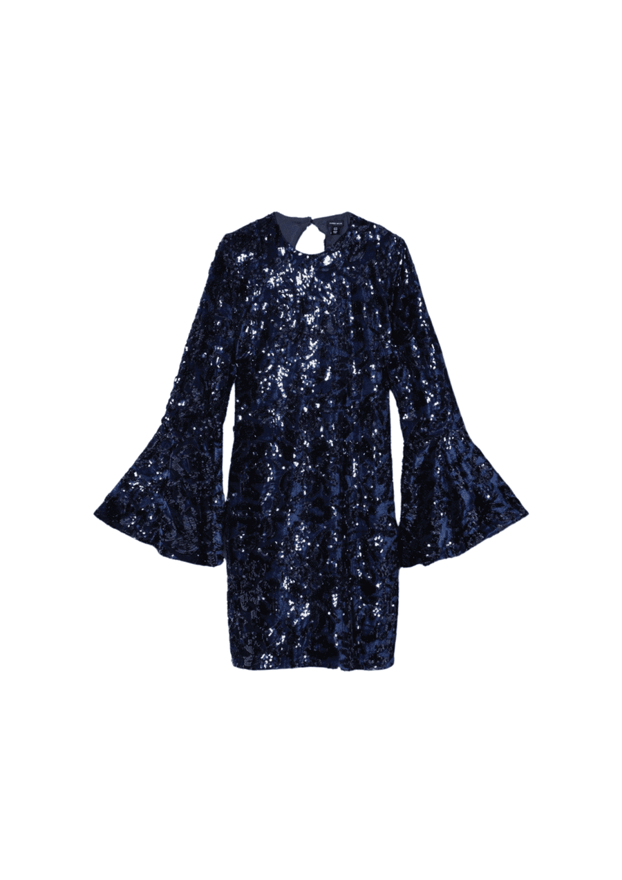 KAREN MILLEN - Velvet Sequinned Dress