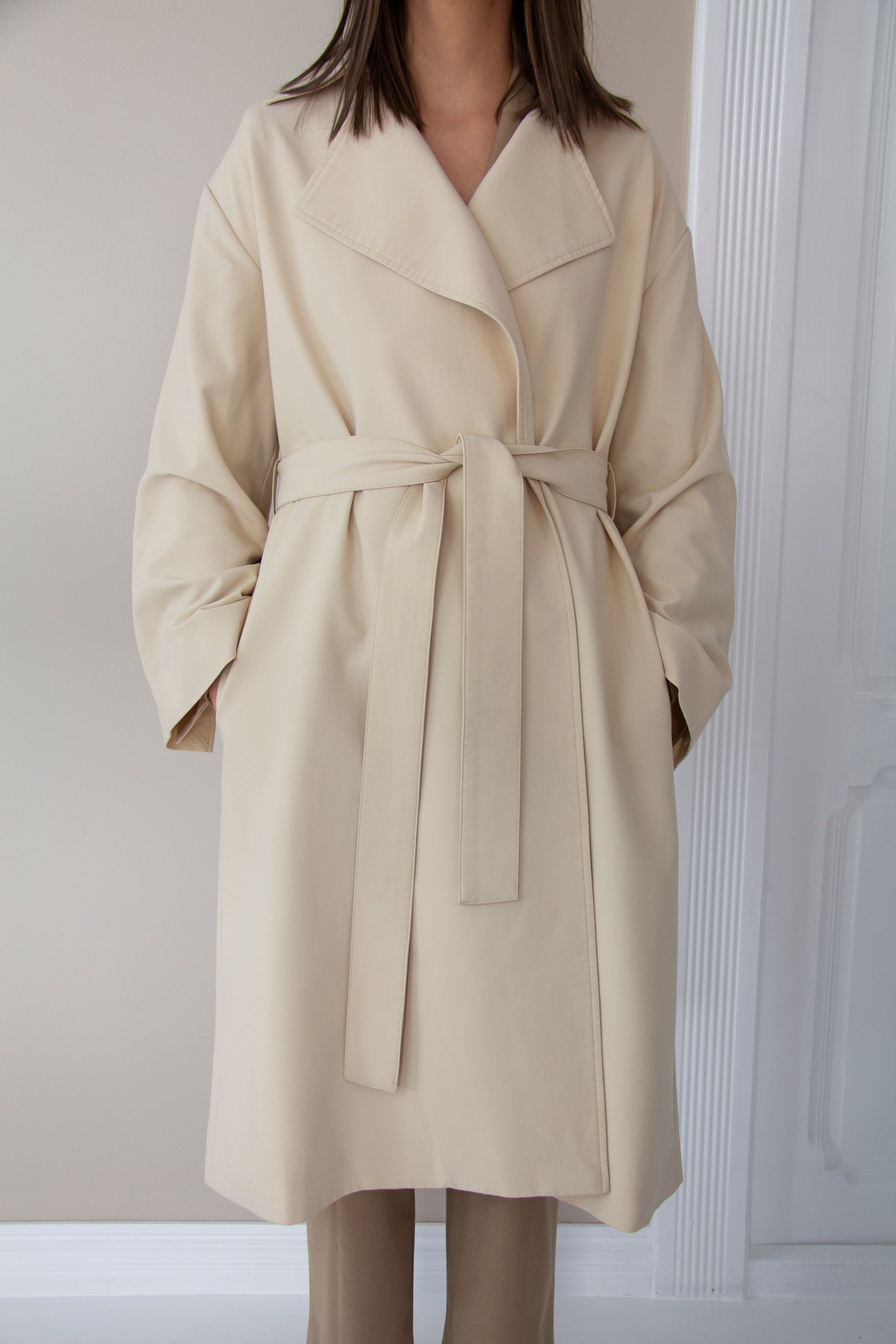 FRIEND OF AUDREY - Soft Trench Coat