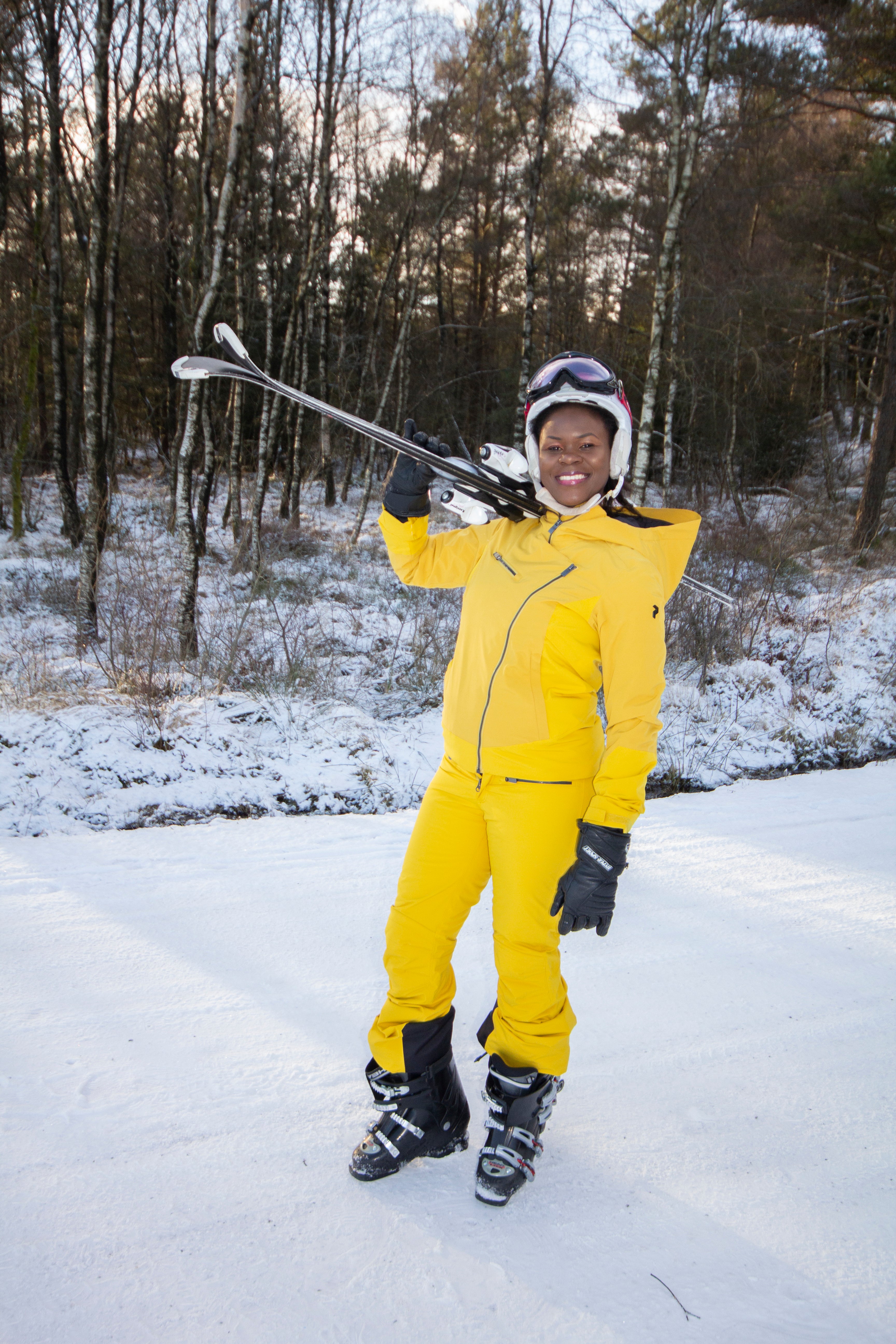 Yellow cheap snow jacket